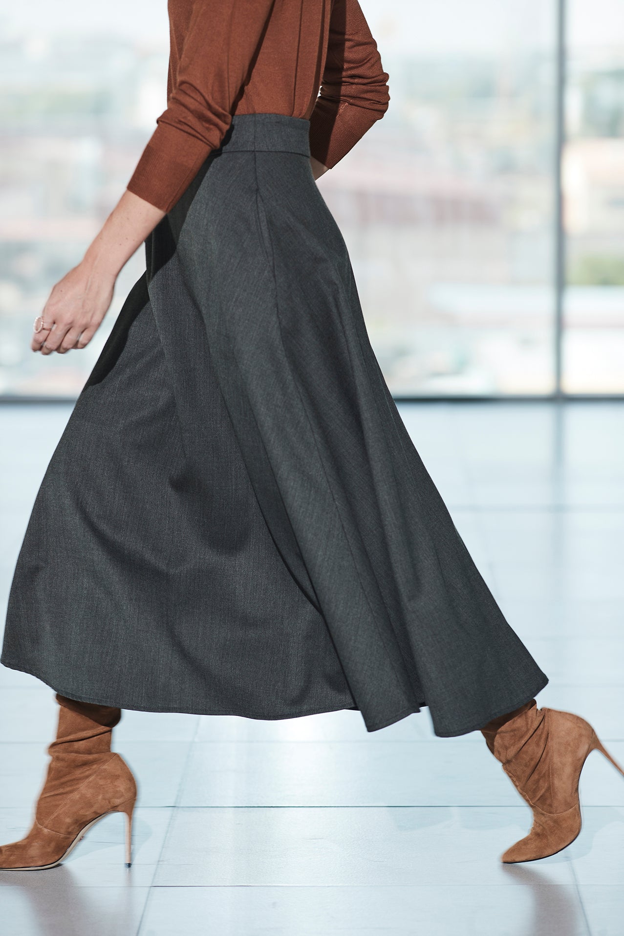 FALDA MIDI MUSGO LOUISE
