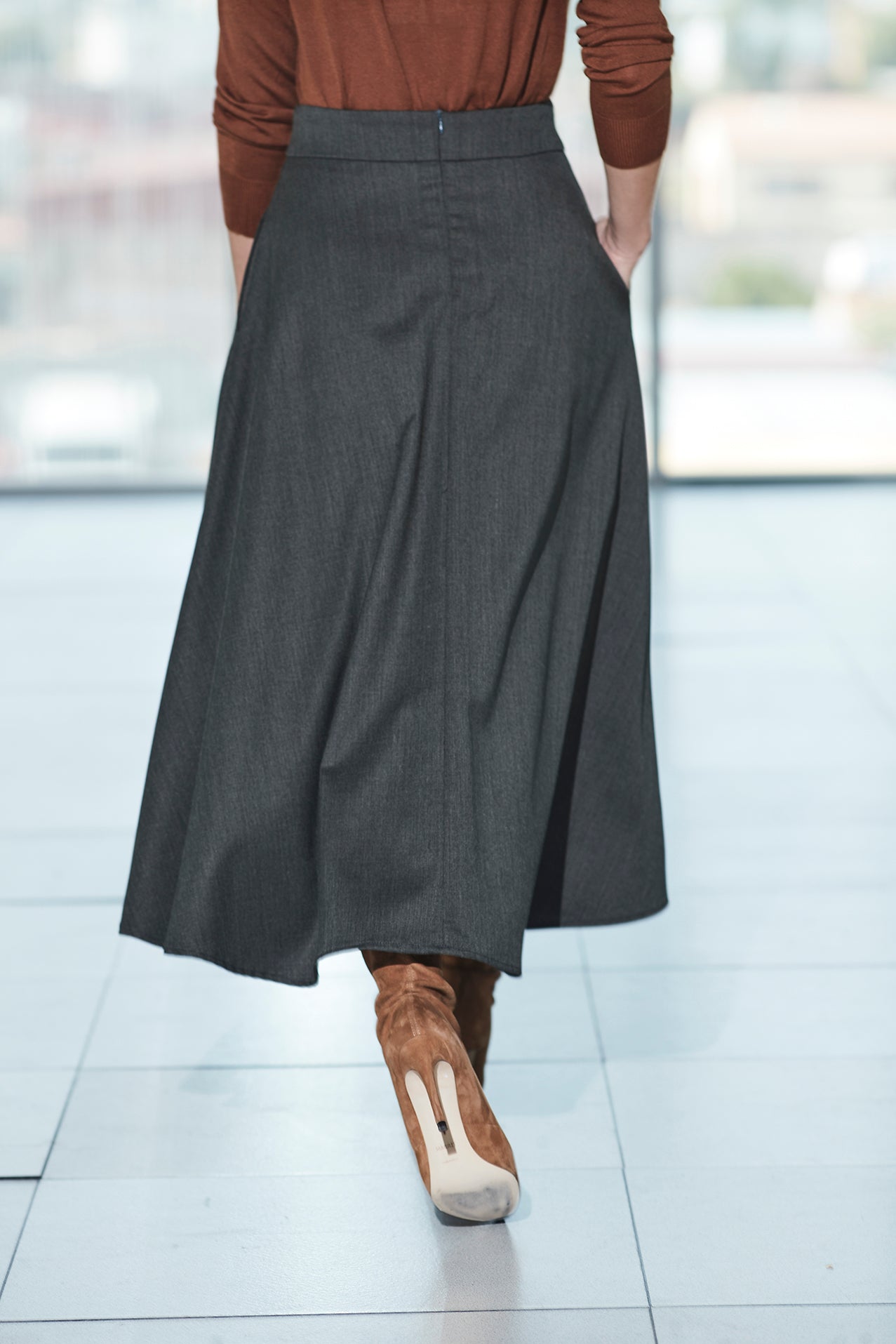 FALDA MIDI MUSGO LOUISE