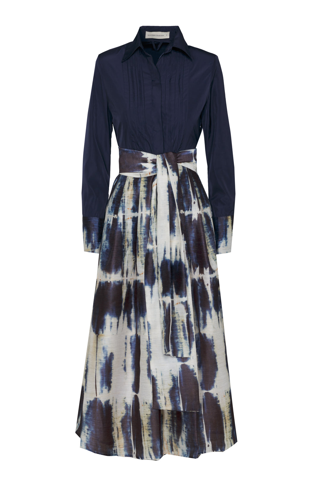 VESTIDO MIDI ESTAMPADO INDIGO ETIENNE
