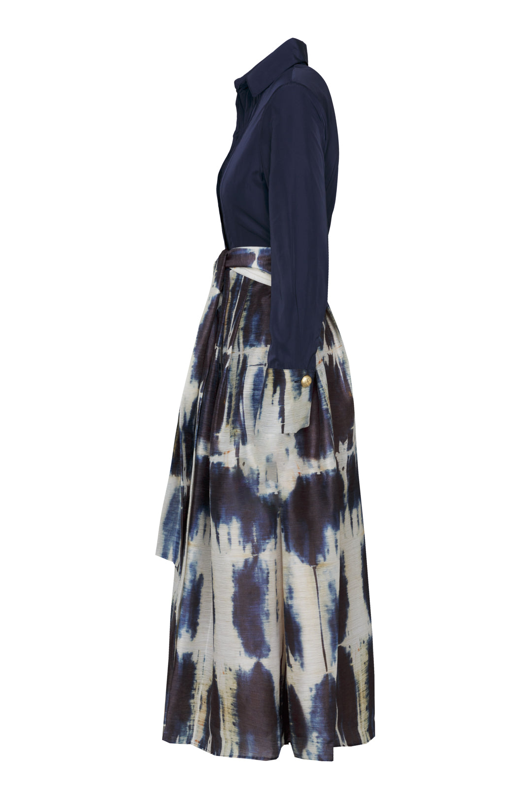 VESTIDO MIDI ESTAMPADO INDIGO ETIENNE