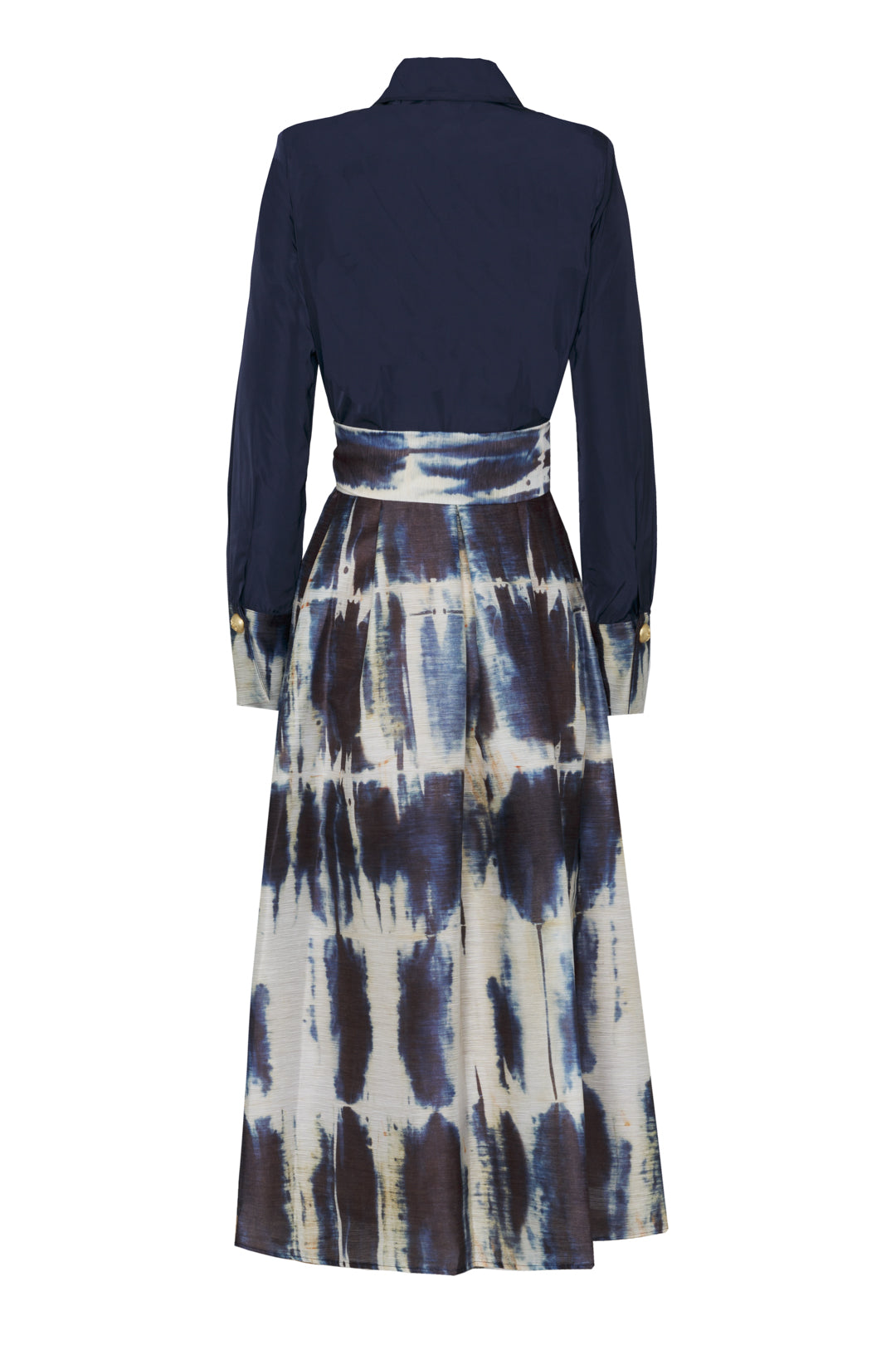 VESTIDO MIDI ESTAMPADO INDIGO ETIENNE