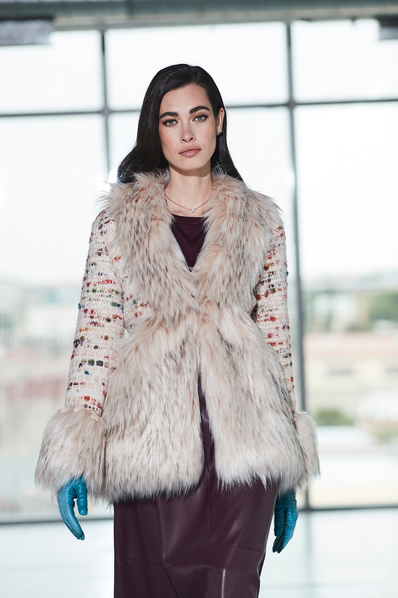 ABRIGO CORTO ALPACA ALABASTRO CLEMENCE - THE EXTREME COLLECTION
