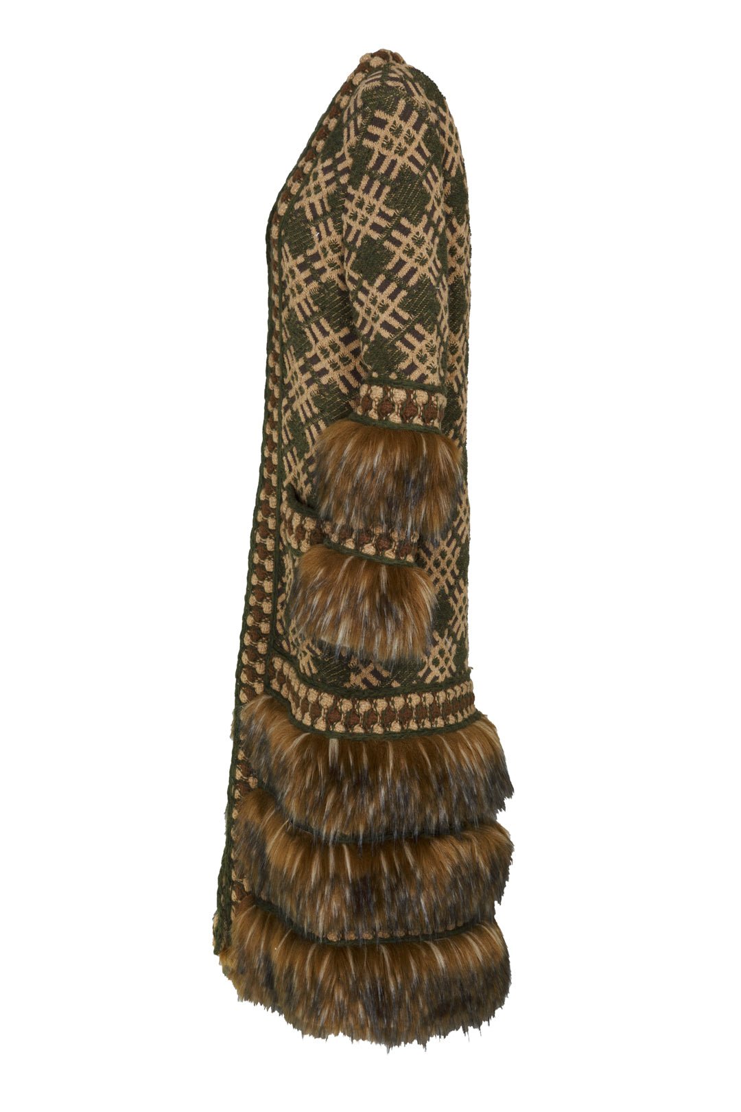 ABRIGO LARGO JACQUARD MUSGO GABRIEL - THE EXTREME COLLECTION