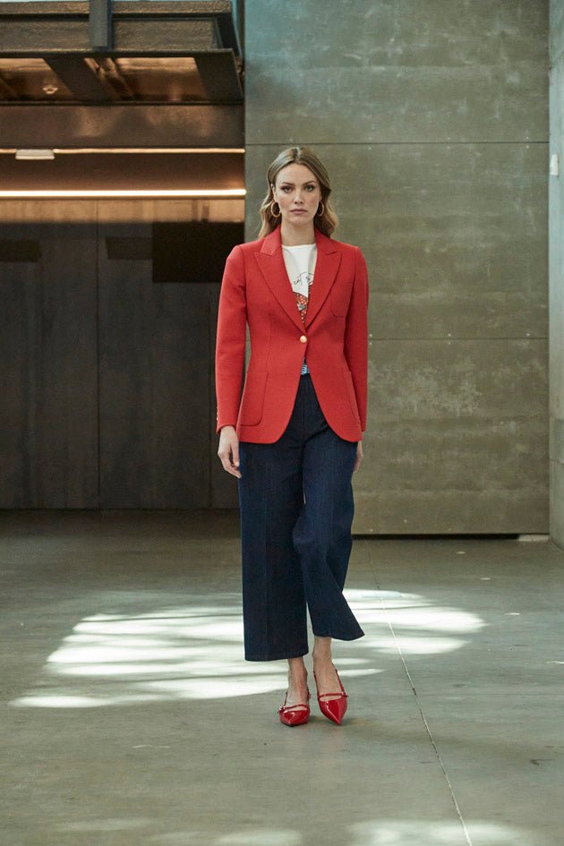 BLAZER BENEDETTA ROJO BOLSILLOS PLASTON - THE EXTREME COLLECTION