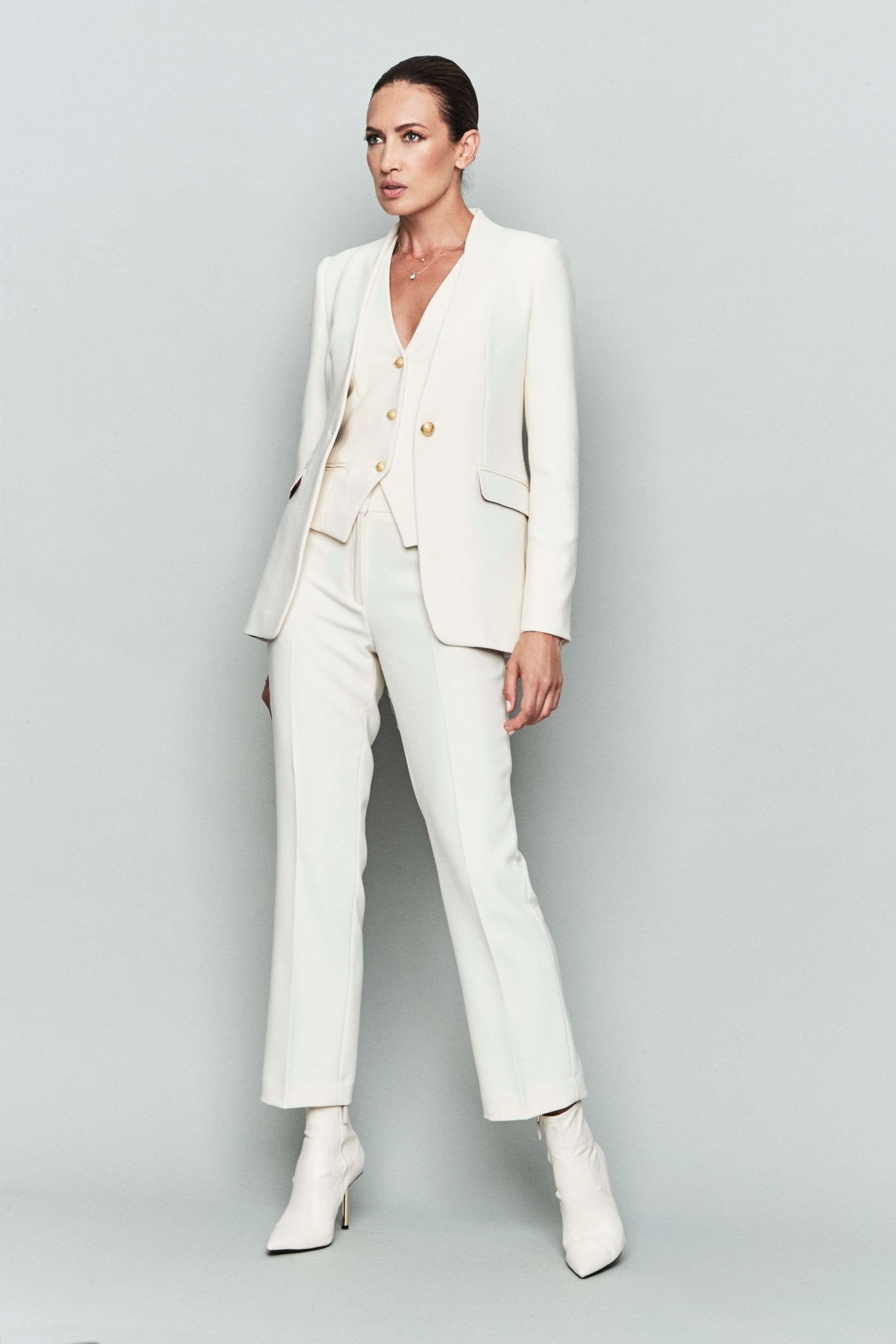 BLAZER BLANCO DE CREPE MAUREEN - THE EXTREME COLLECTION