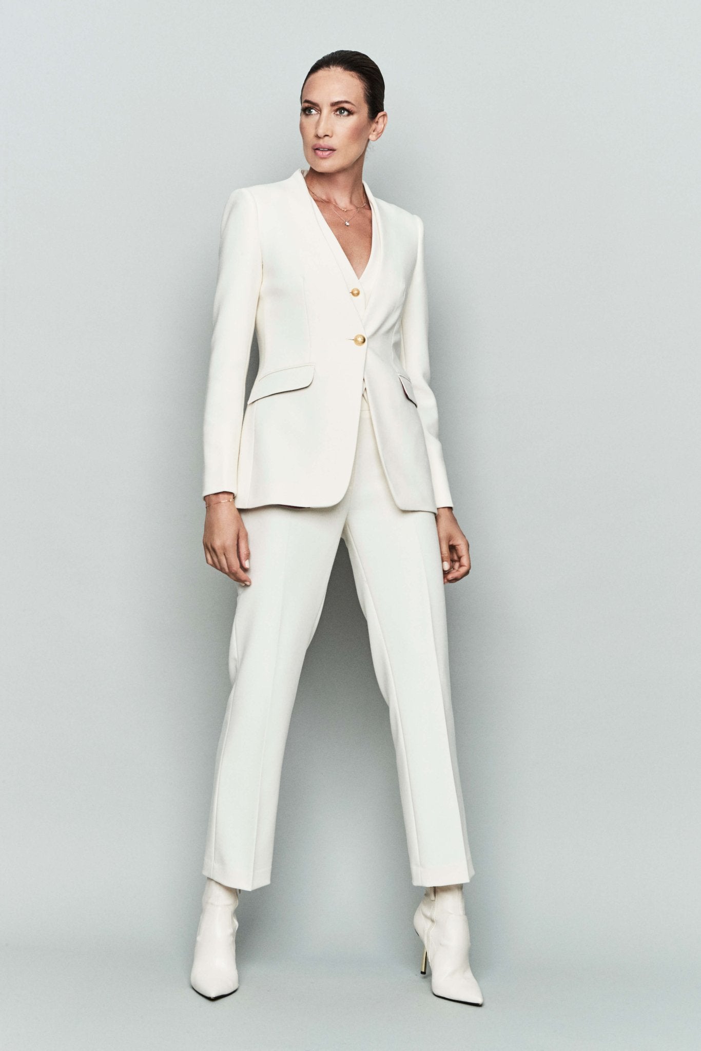 BLAZER BLANCO DE CREPE MAUREEN - THE EXTREME COLLECTION