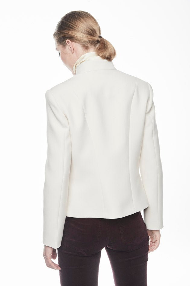 BLAZER BORDADO CON BOTONES BLANCO BIANCA - THE EXTREME COLLECTION