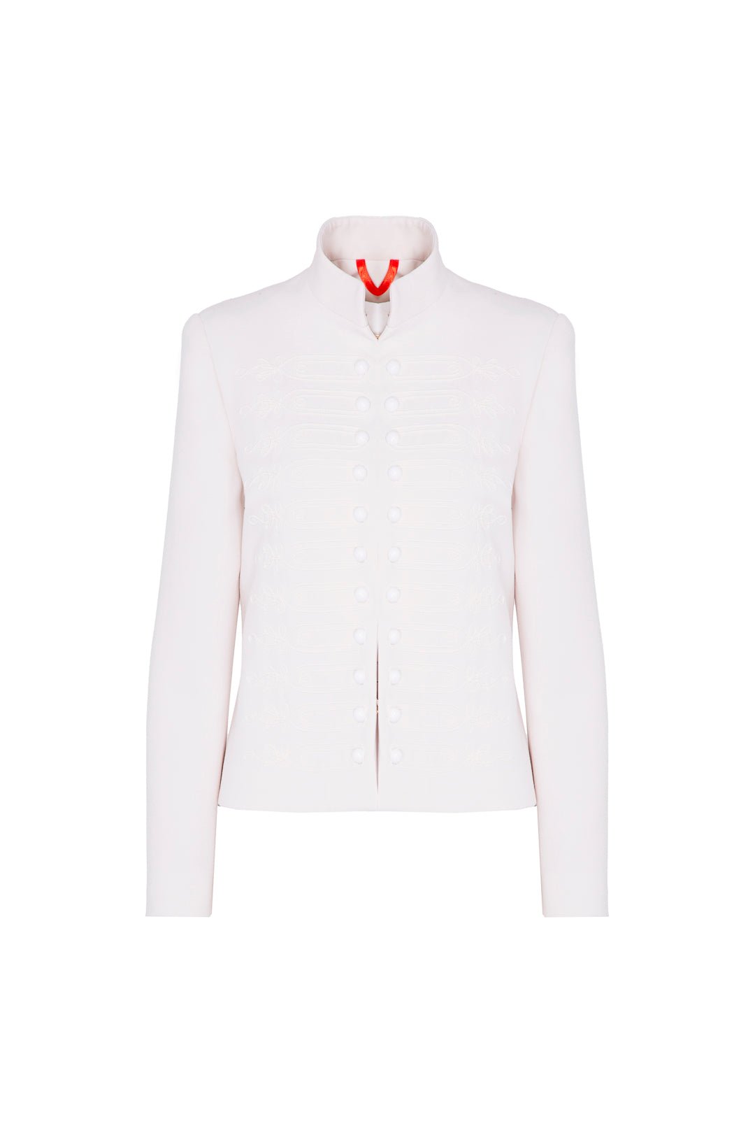 BLAZER BORDADO CON BOTONES BLANCO BIANCA - THE EXTREME COLLECTION