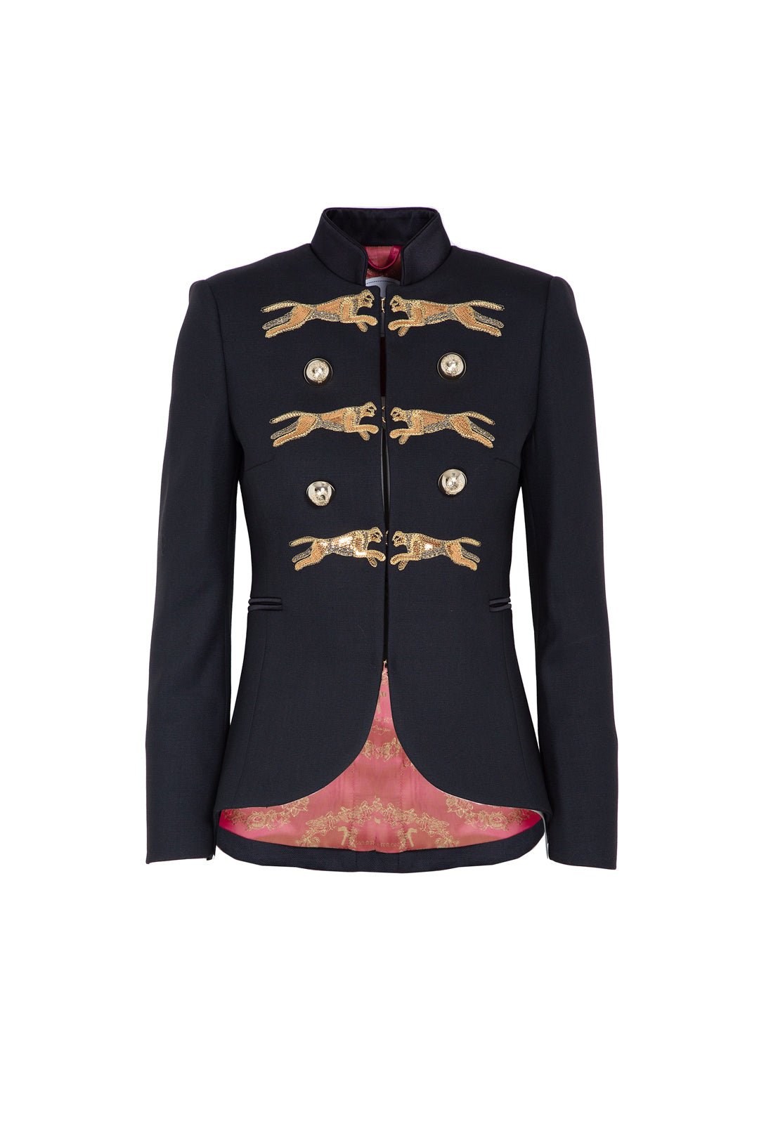 BLAZER BORDADO CREPE NEGRO PANTHERA - THE EXTREME COLLECTION