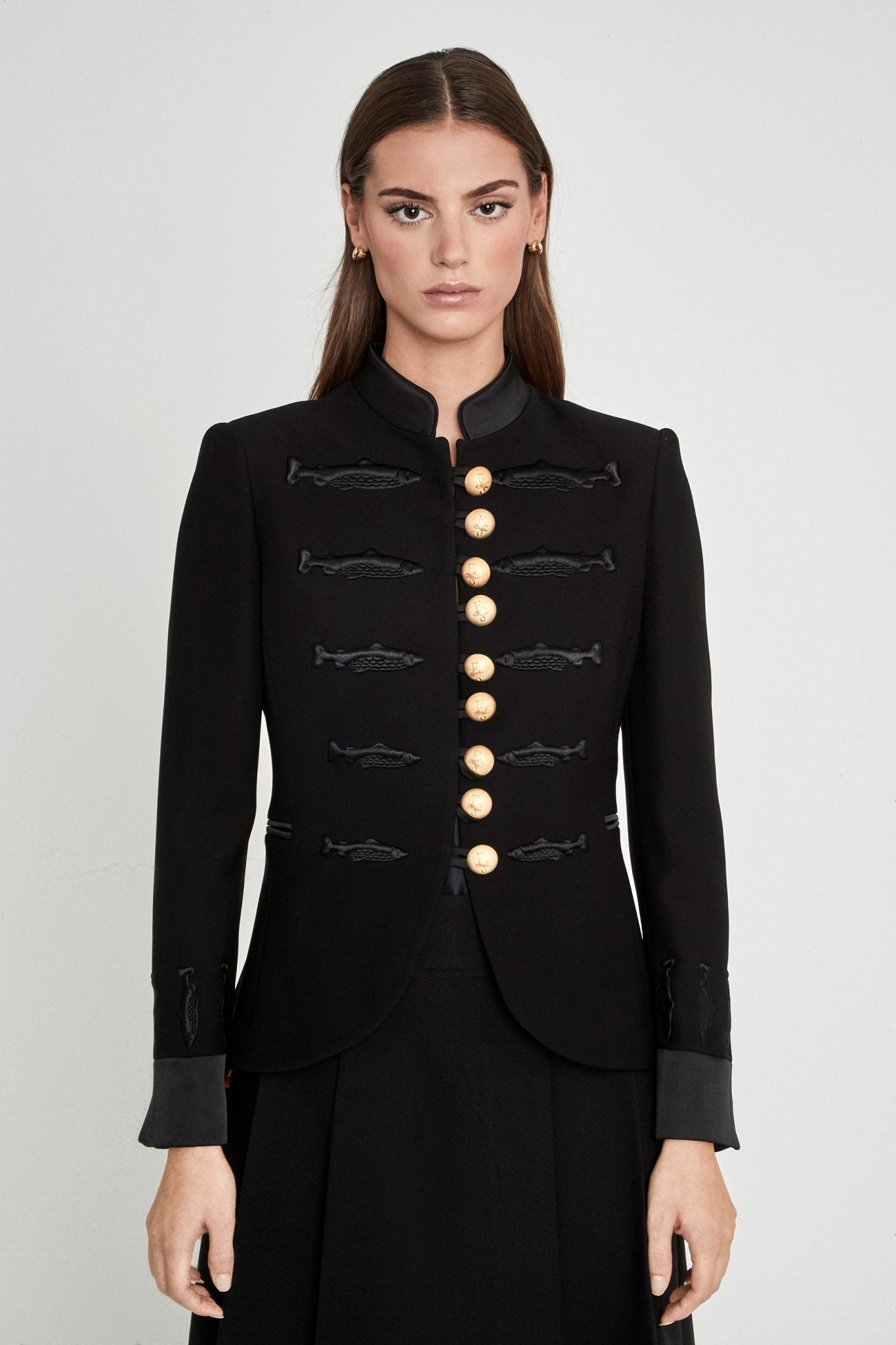 BLAZER BORDADO PECES NUVOLA BLACK - THE EXTREME COLLECTION