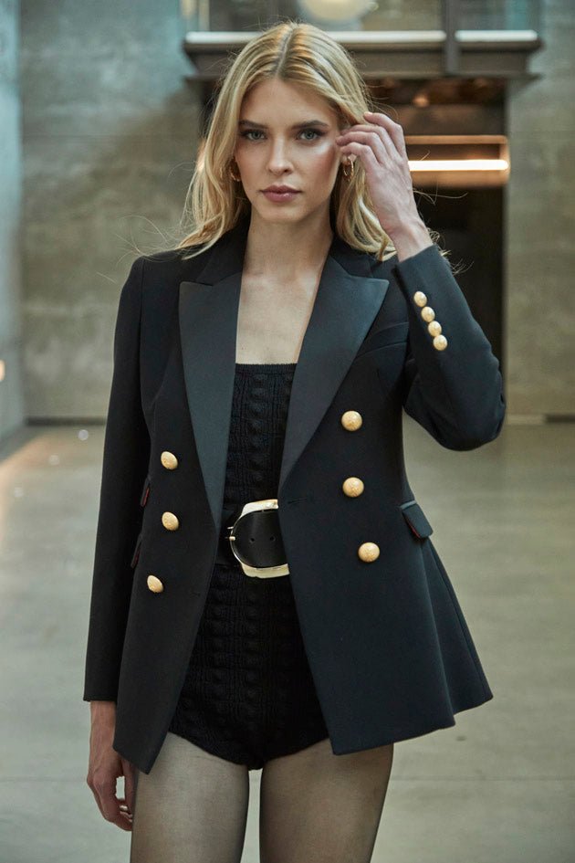 BLAZER CRUZADA CON SOLAPA RASO OBELIA - THE EXTREME COLLECTION