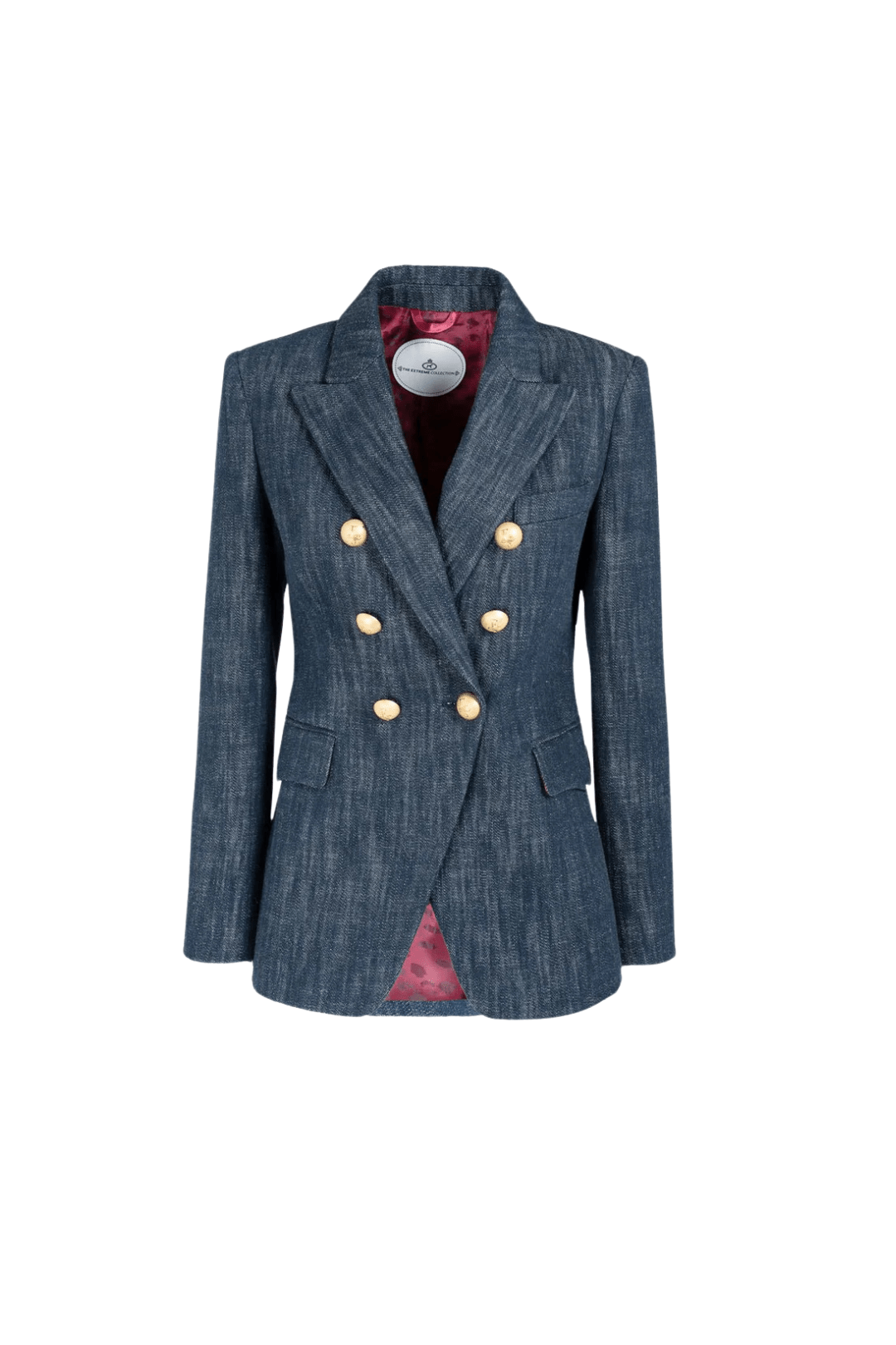 BYRON DOUBLE-BREASTED DENIM BLAZER - Main Image