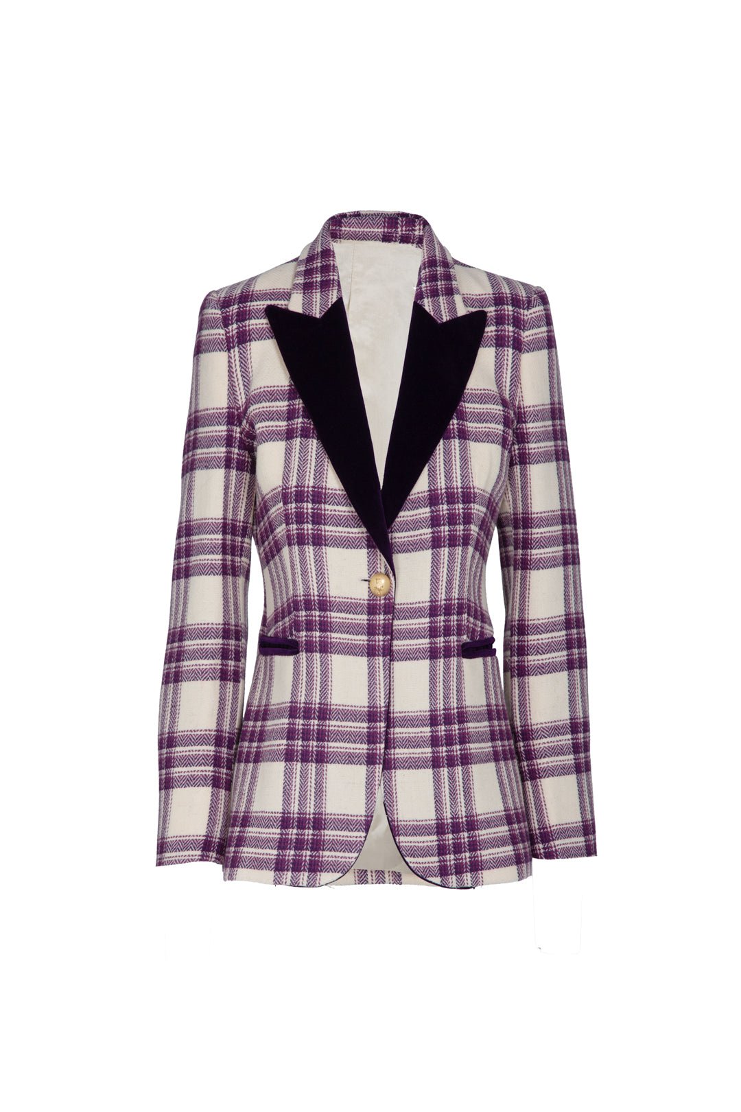 BLAZER CUADROS MORADO GIULIA - THE EXTREME COLLECTION