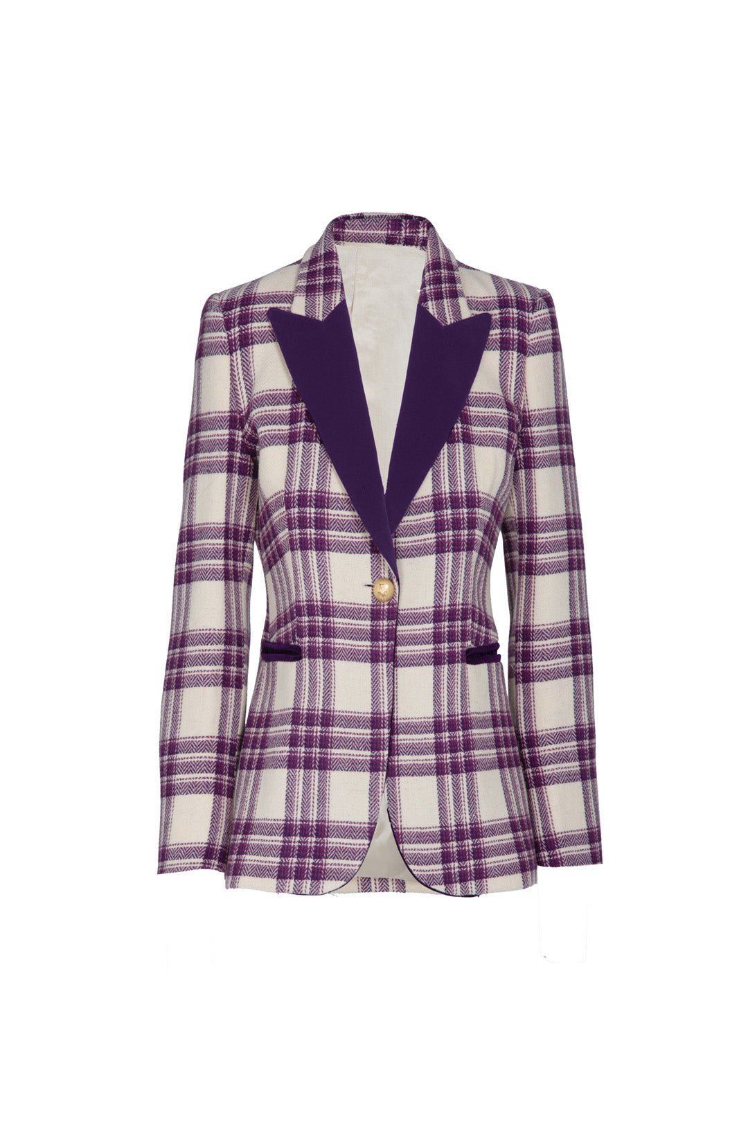 BLAZER CUADROS MORADO GIULIA - THE EXTREME COLLECTION