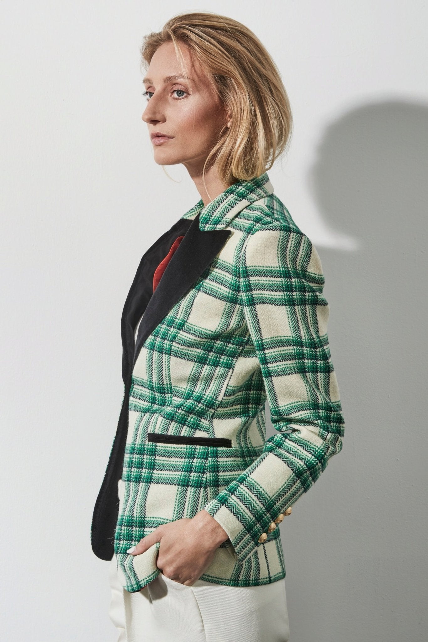 BLAZER CUADROS VERDES GIULIA - THE EXTREME COLLECTION