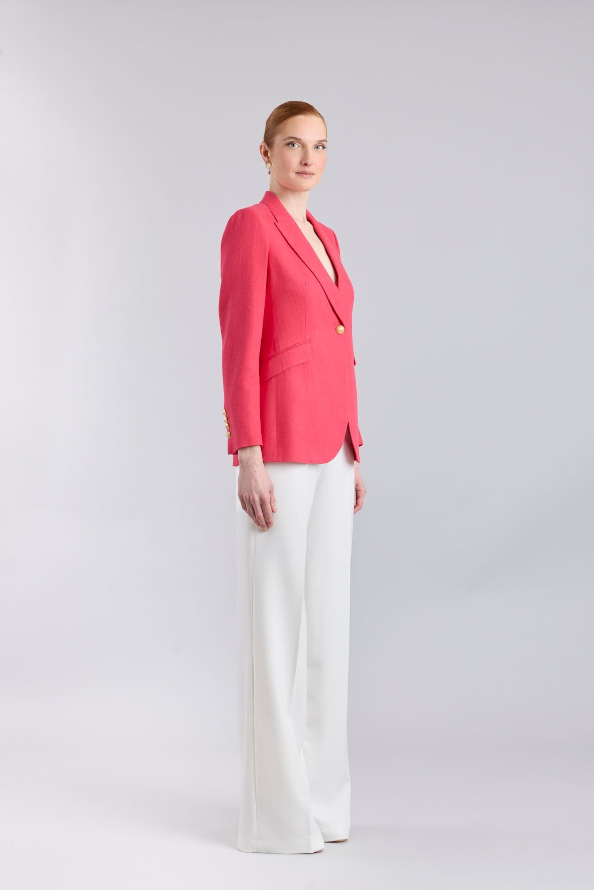 Blazer de lino fucsia Sofía - Edición Limitada - THE EXTREME COLLECTION