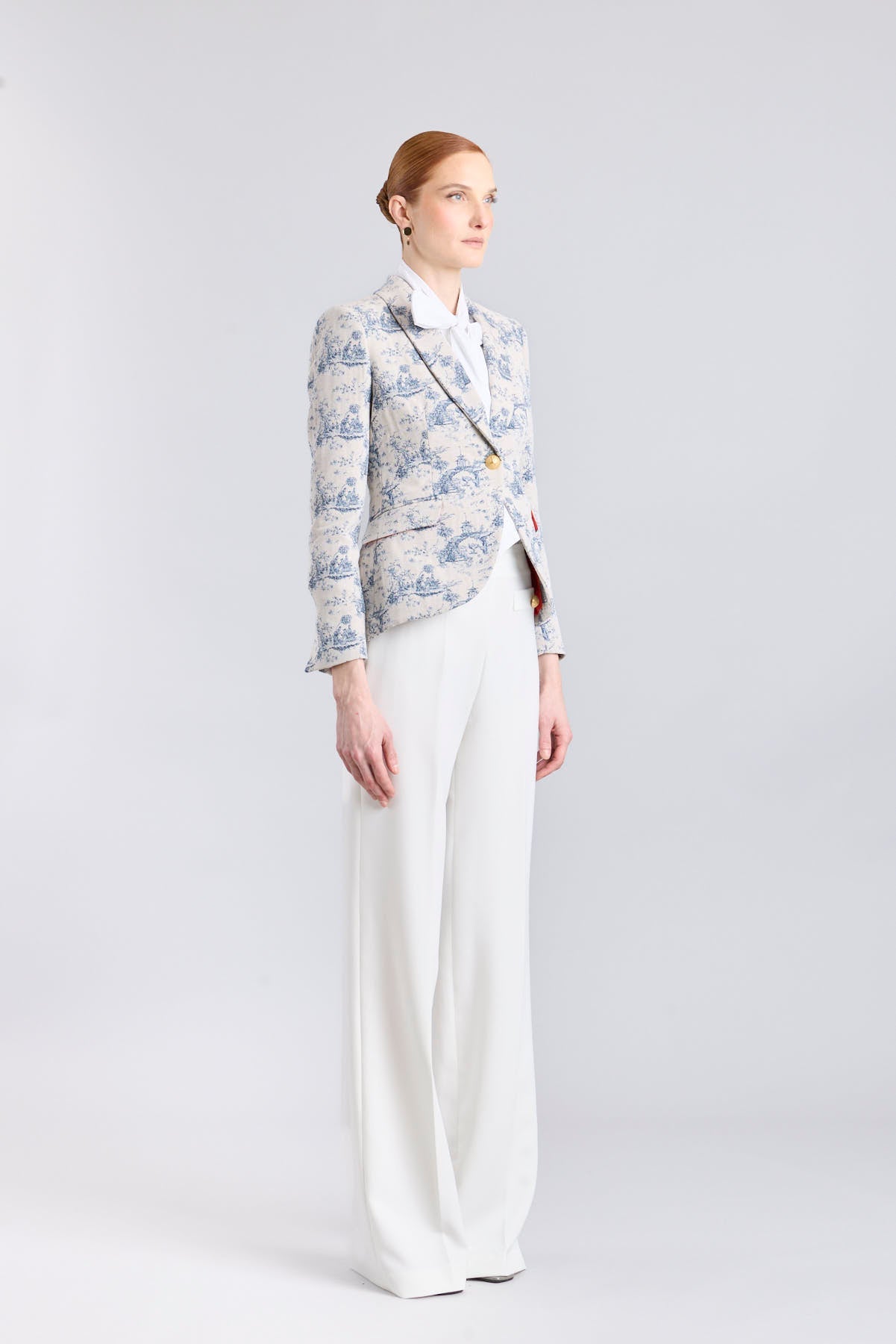 Blazer estampado azul Toile de Jouy - Edición Limitada - THE EXTREME COLLECTION