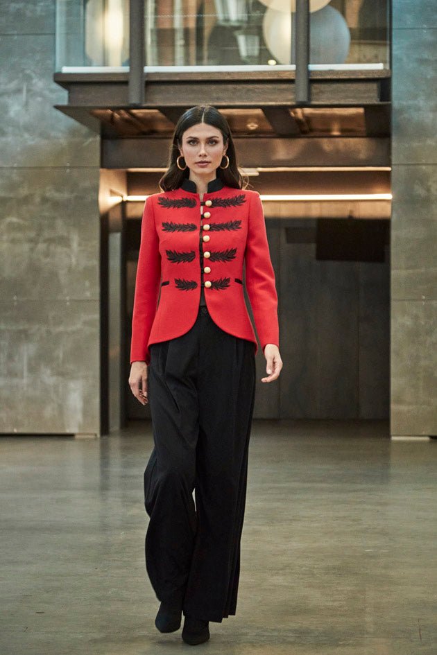 BLAZER MILITAR RENATA BLACK ROJO - THE EXTREME COLLECTION