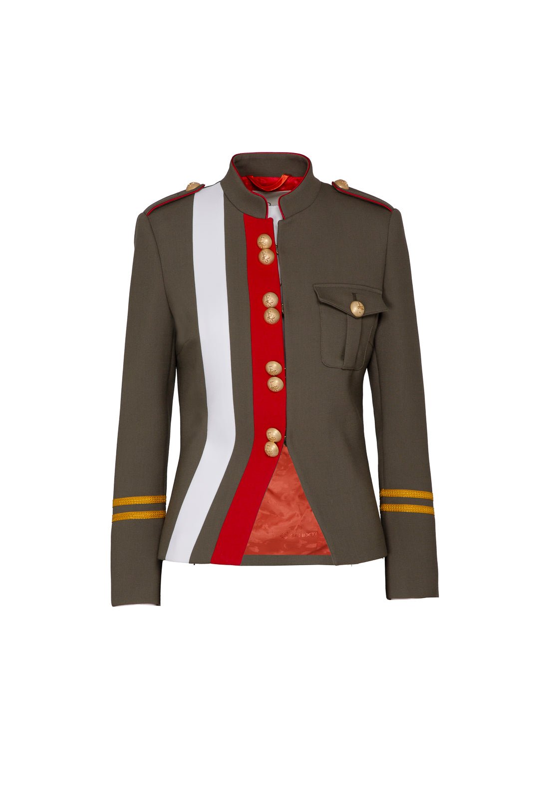 BLAZER MILITAR VERDE CLAUDIA LONDON - THE EXTREME COLLECTION