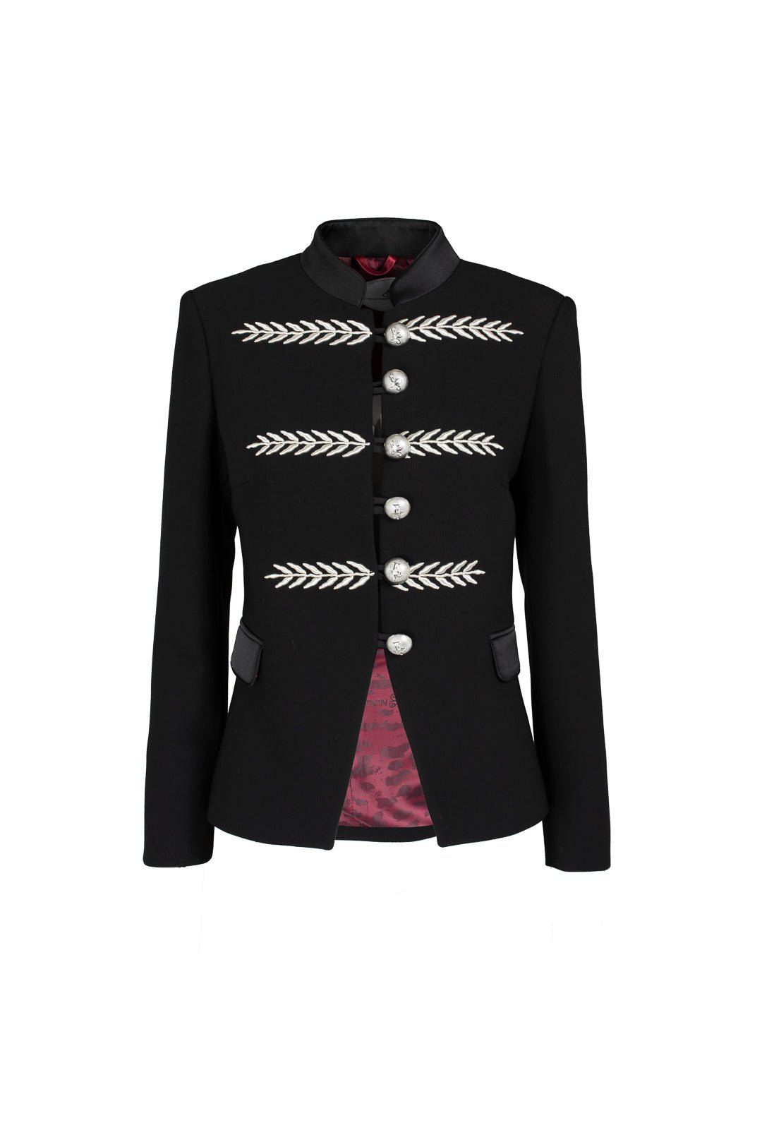 BLAZER NEGRO CON BORDADO RENATA SILVER - THE EXTREME COLLECTION