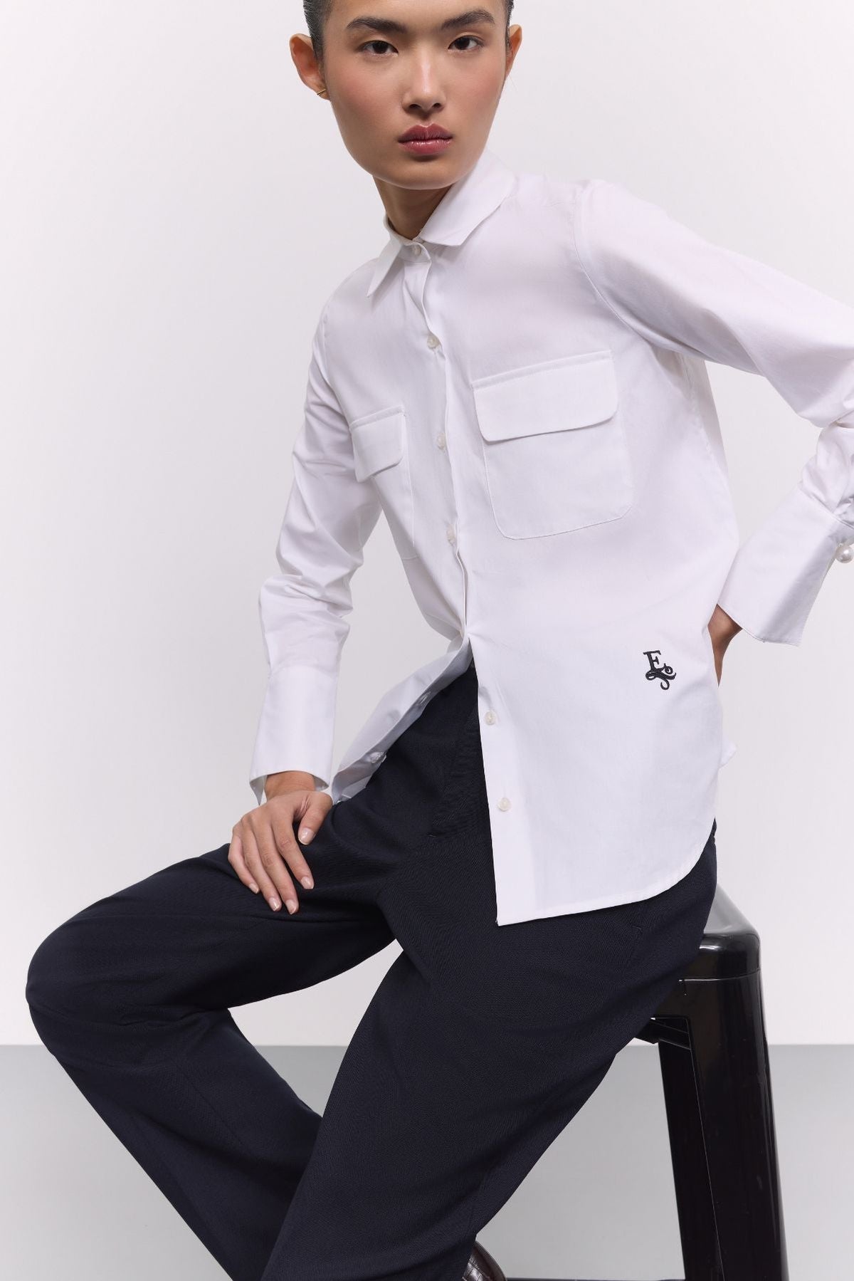 Camisa blanca bolsillos Gabrielle - Edición Limitada - THE EXTREME COLLECTION