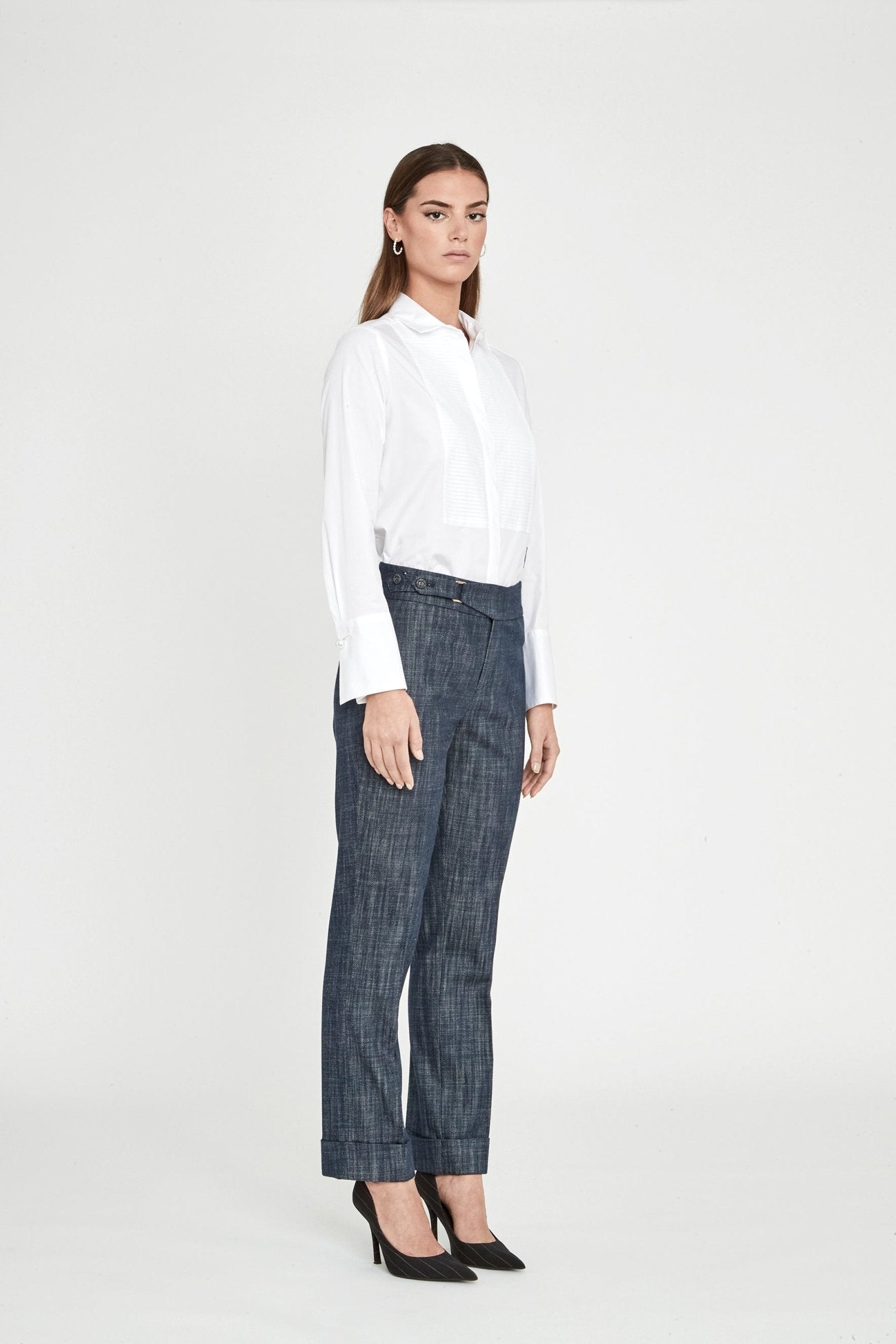CAMISA BLANCA CON JARETAS ELEANOR - THE EXTREME COLLECTION