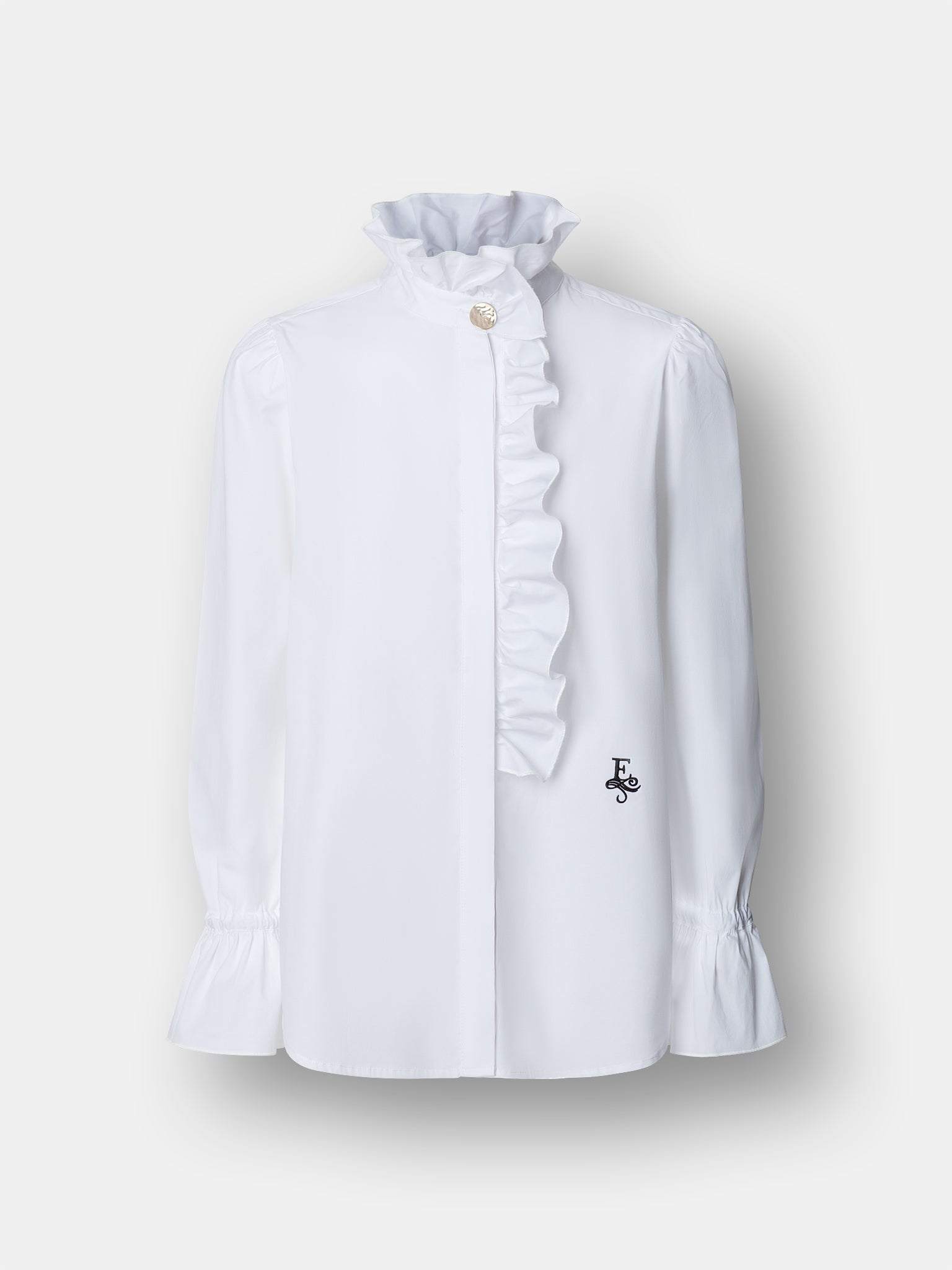 CAMISA BLANCA CON VOLANTE BOHEME - THE EXTREME COLLECTION
