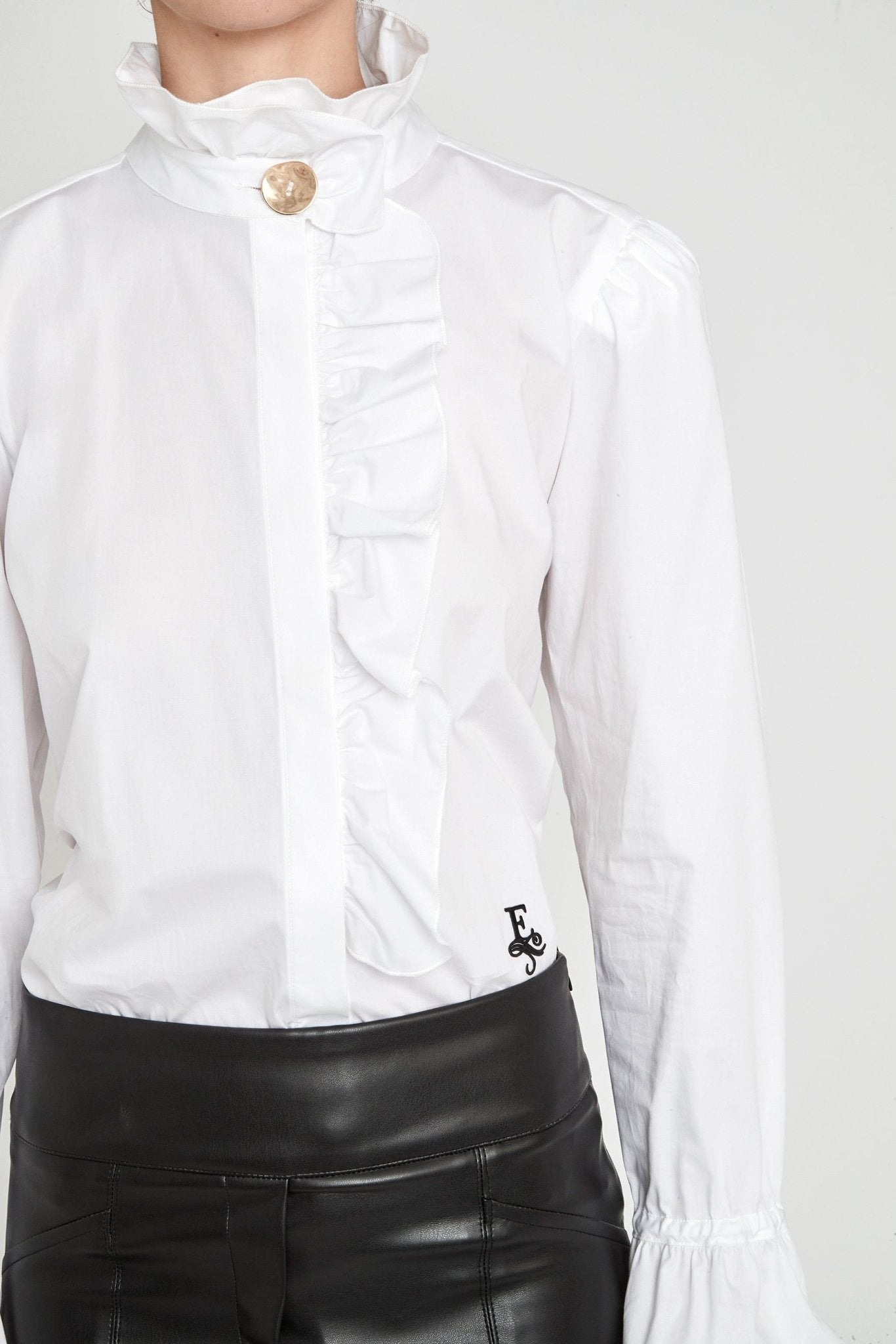 CAMISA BLANCA CON VOLANTE BOHEME - THE EXTREME COLLECTION