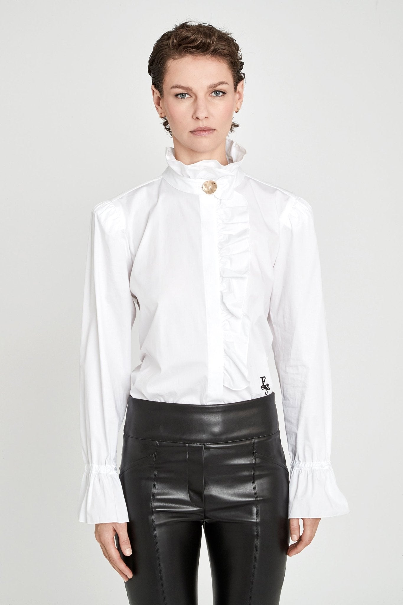 CAMISA BLANCA CON VOLANTE BOHEME - THE EXTREME COLLECTION