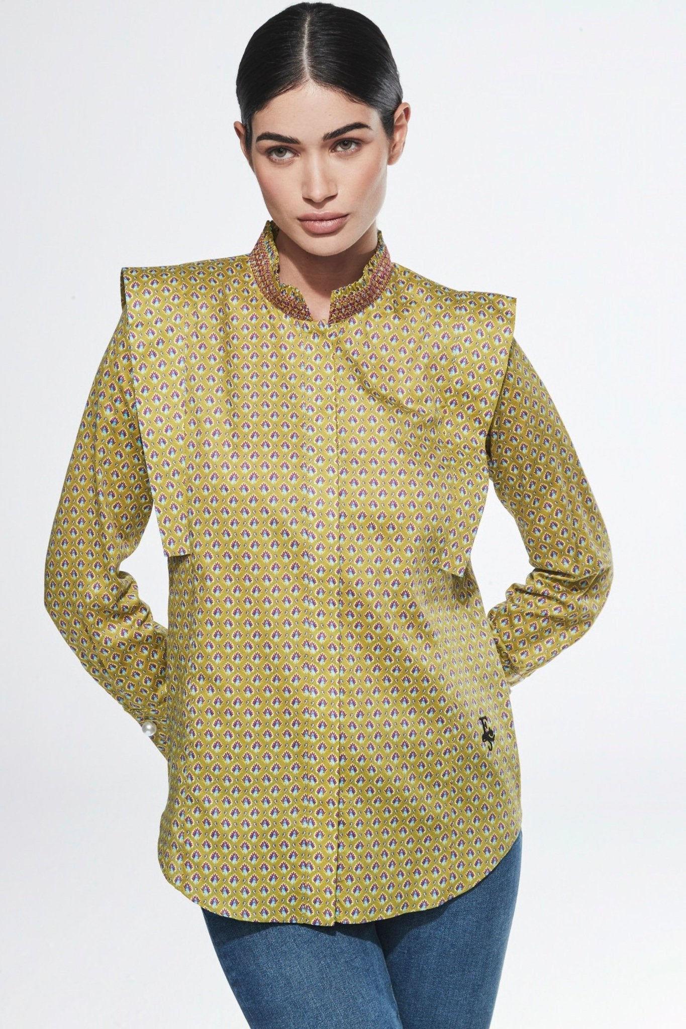 CAMISA JARETAS ESTAMPADA ABEJA - THE EXTREME COLLECTION