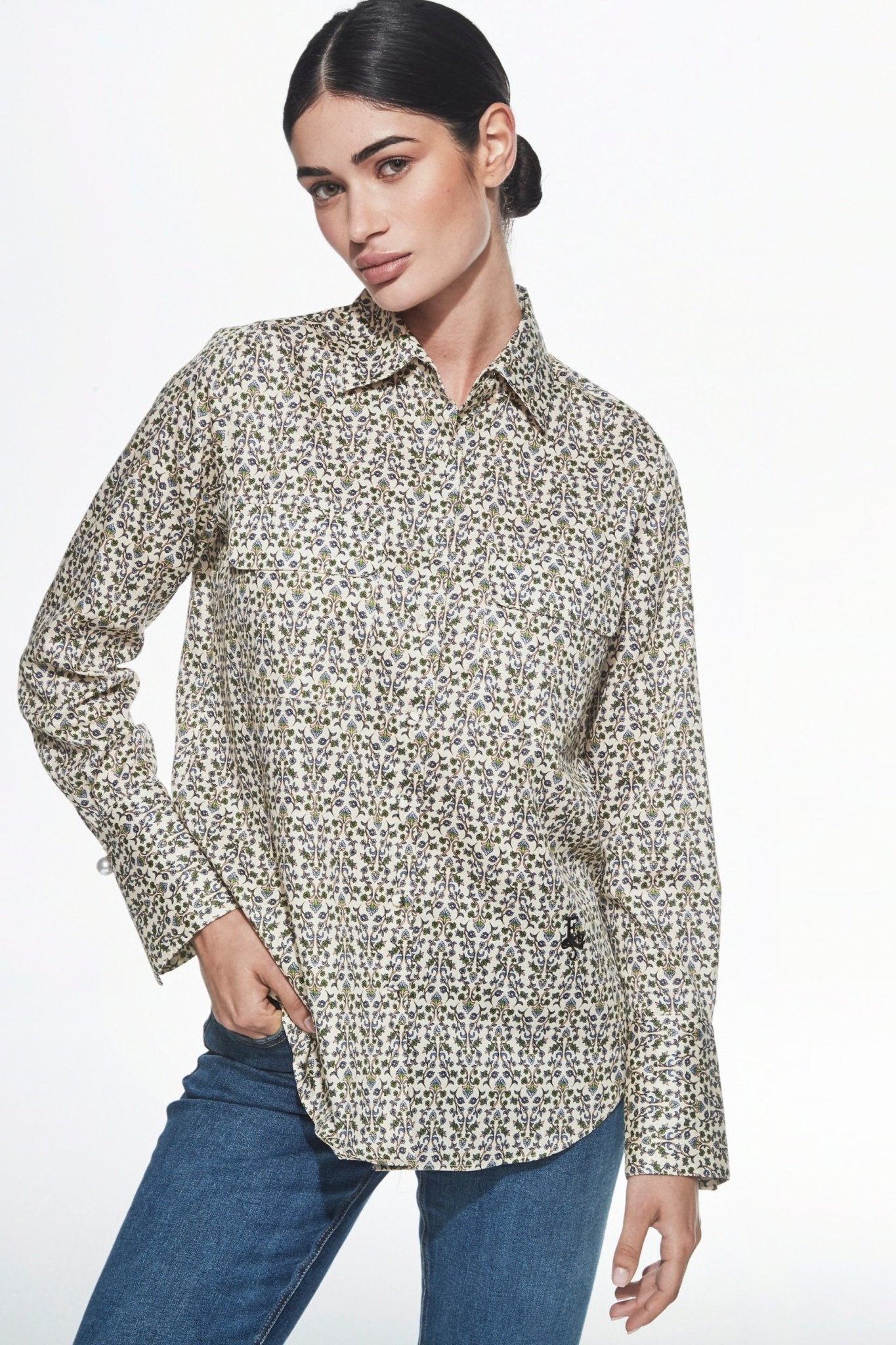 CAMISA LIBERTY ESTAMPADA VERDE - THE EXTREME COLLECTION