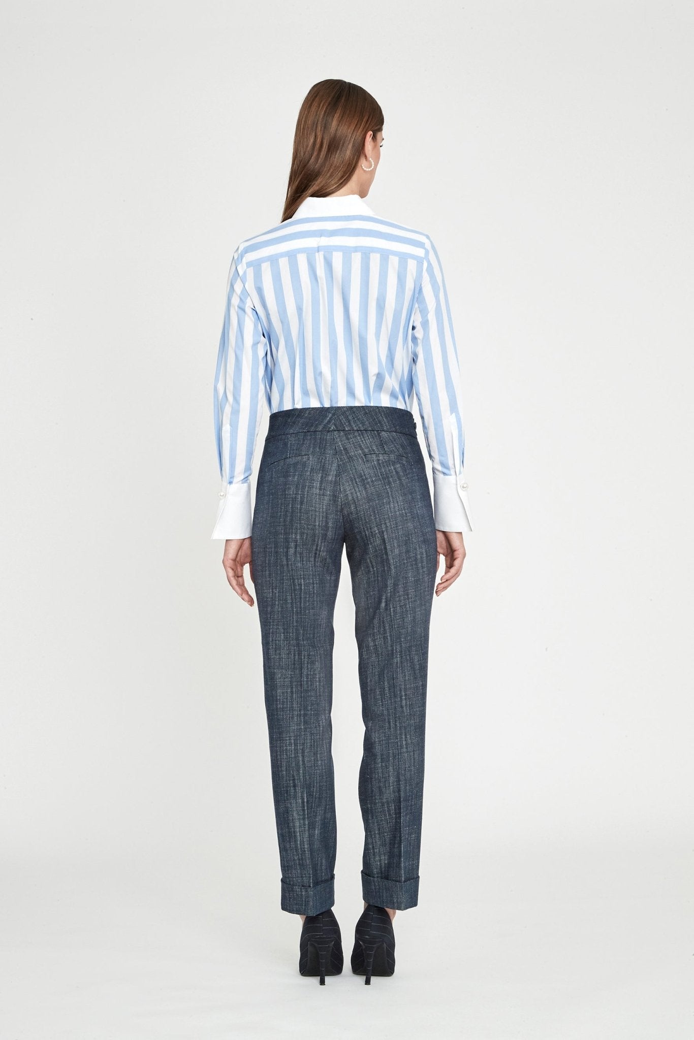CAMISA RAYAS CELESTE GABRIELLE - THE EXTREME COLLECTION