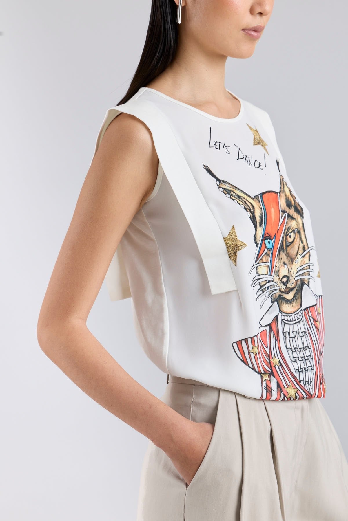 CAMISETA ESTAMPADA BLANCO LET´S DANCE - THE EXTREME COLLECTION