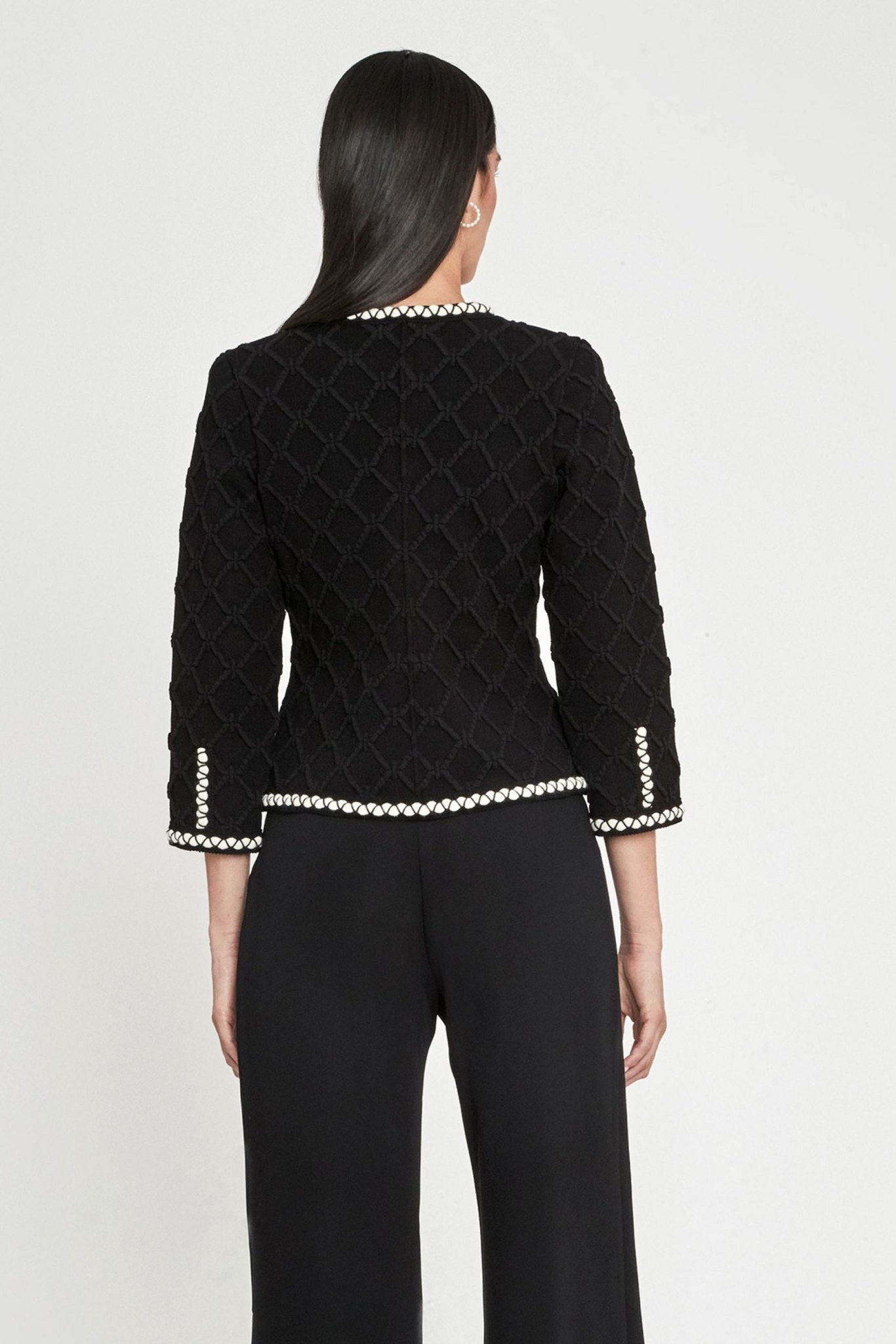 CHAQUETA CORTA TWEED AZABACHE GAJA - THE EXTREME COLLECTION