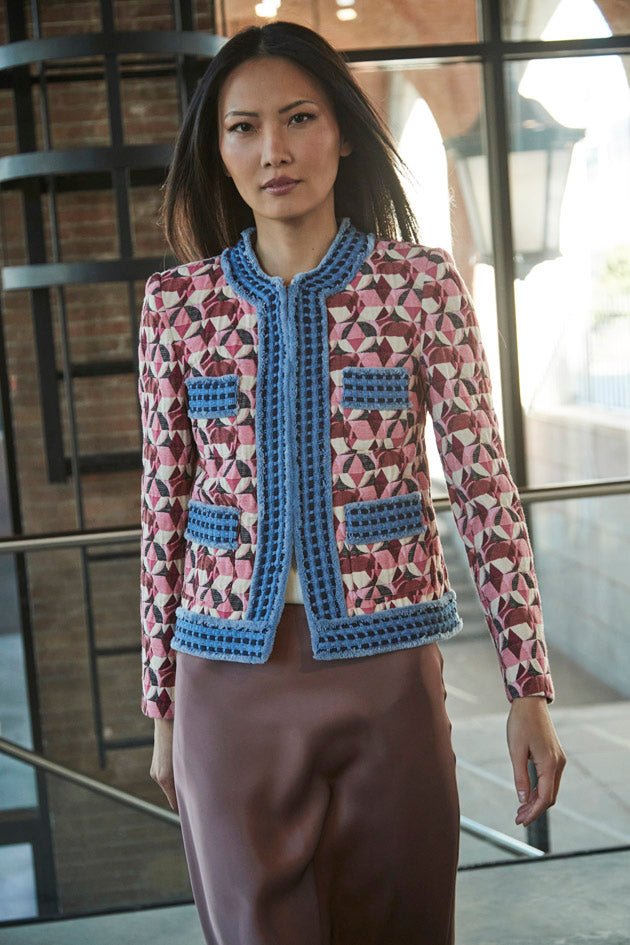 CHAQUETA DE PUNTO GEOMETRICA HARLEQUIN - THE EXTREME COLLECTION