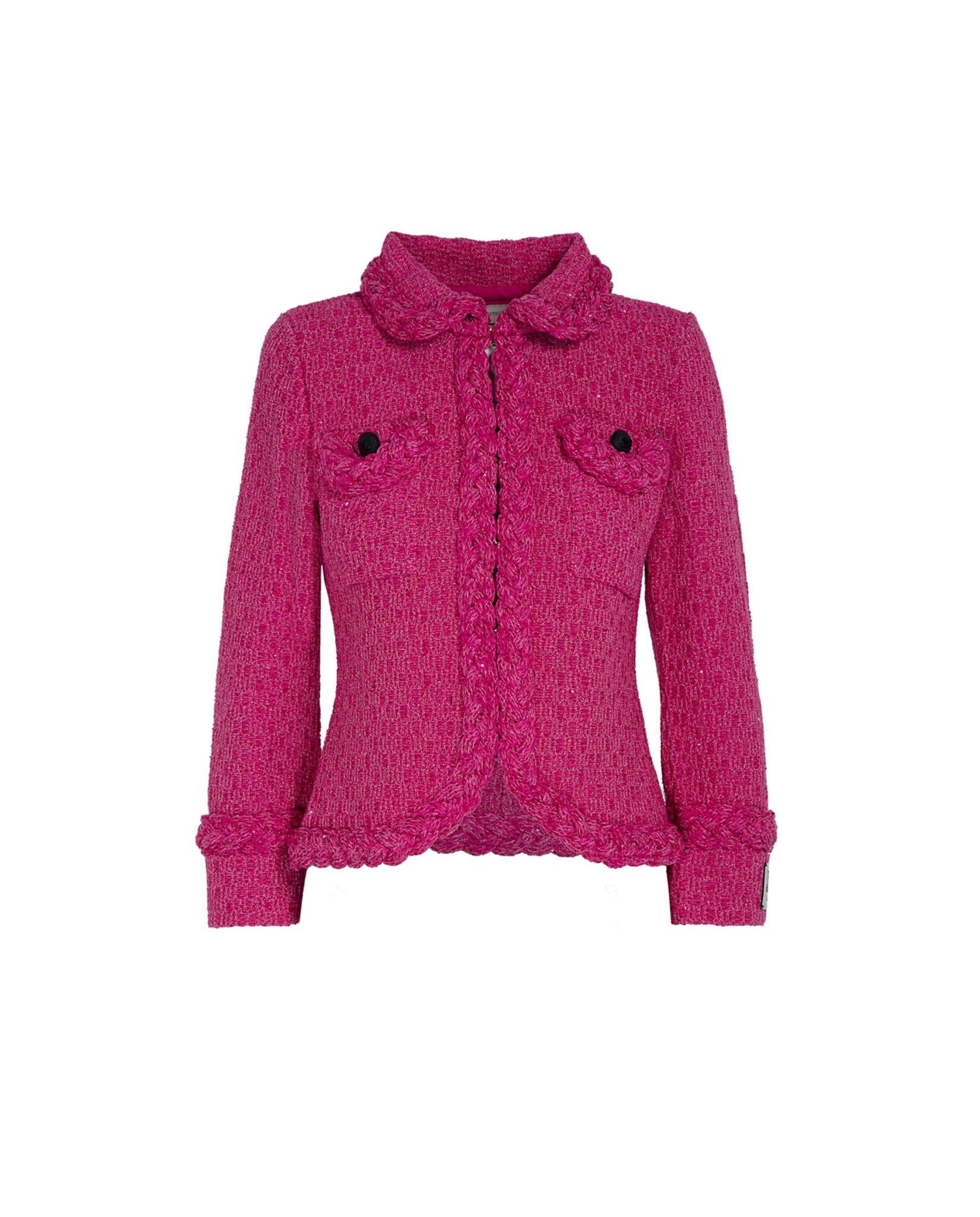 CHAQUETA FUCSIA TWEED AGNES - THE EXTREME COLLECTION