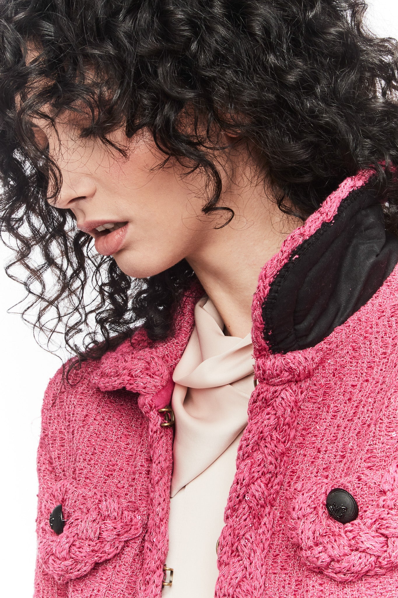 CHAQUETA FUCSIA TWEED AGNES - THE EXTREME COLLECTION