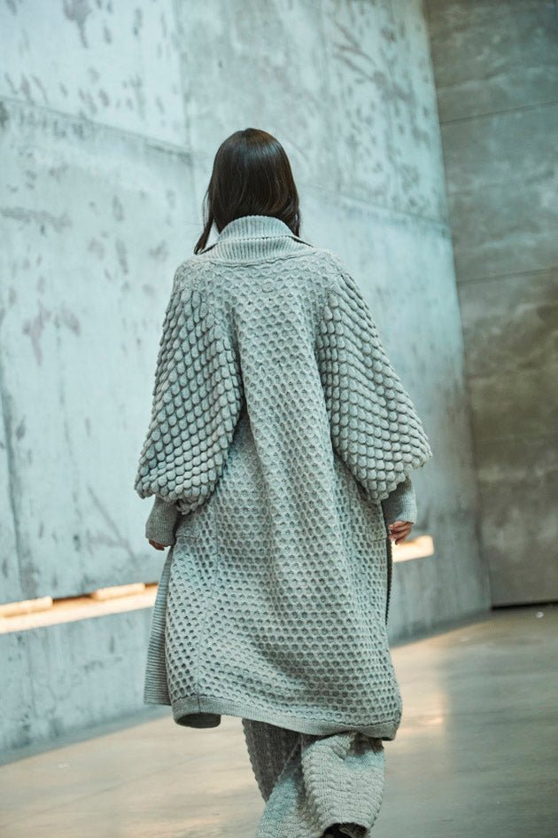 CHAQUETA LARGA ALPACA Y MERINA NADINE - THE EXTREME COLLECTION