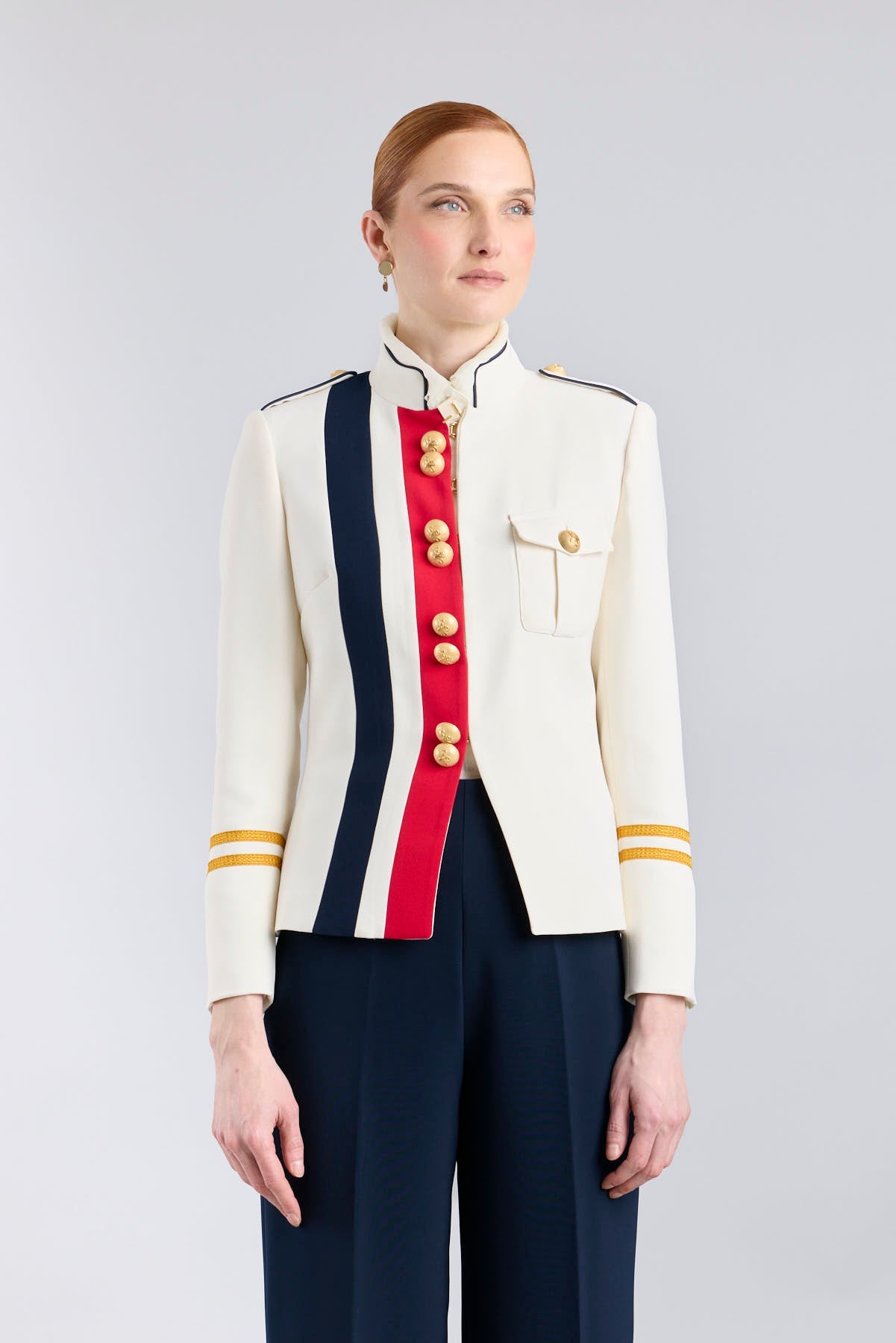 Chaqueta militar blanca mujer Claudia London - Edición Limitada - THE EXTREME COLLECTION