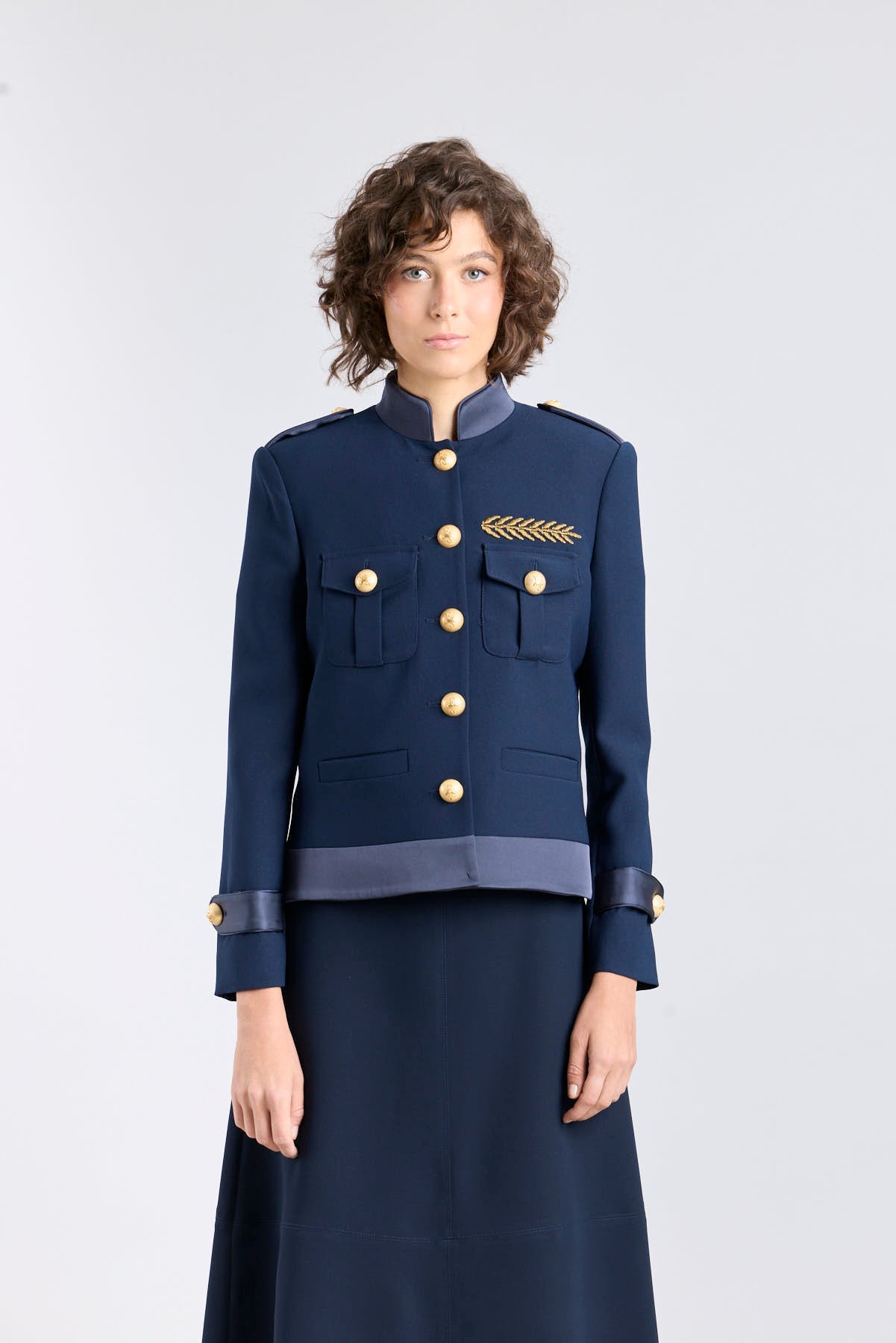 Chaqueta Militar Mujer Azul Marino Ilva Star - Edición Limitada - THE EXTREME COLLECTION