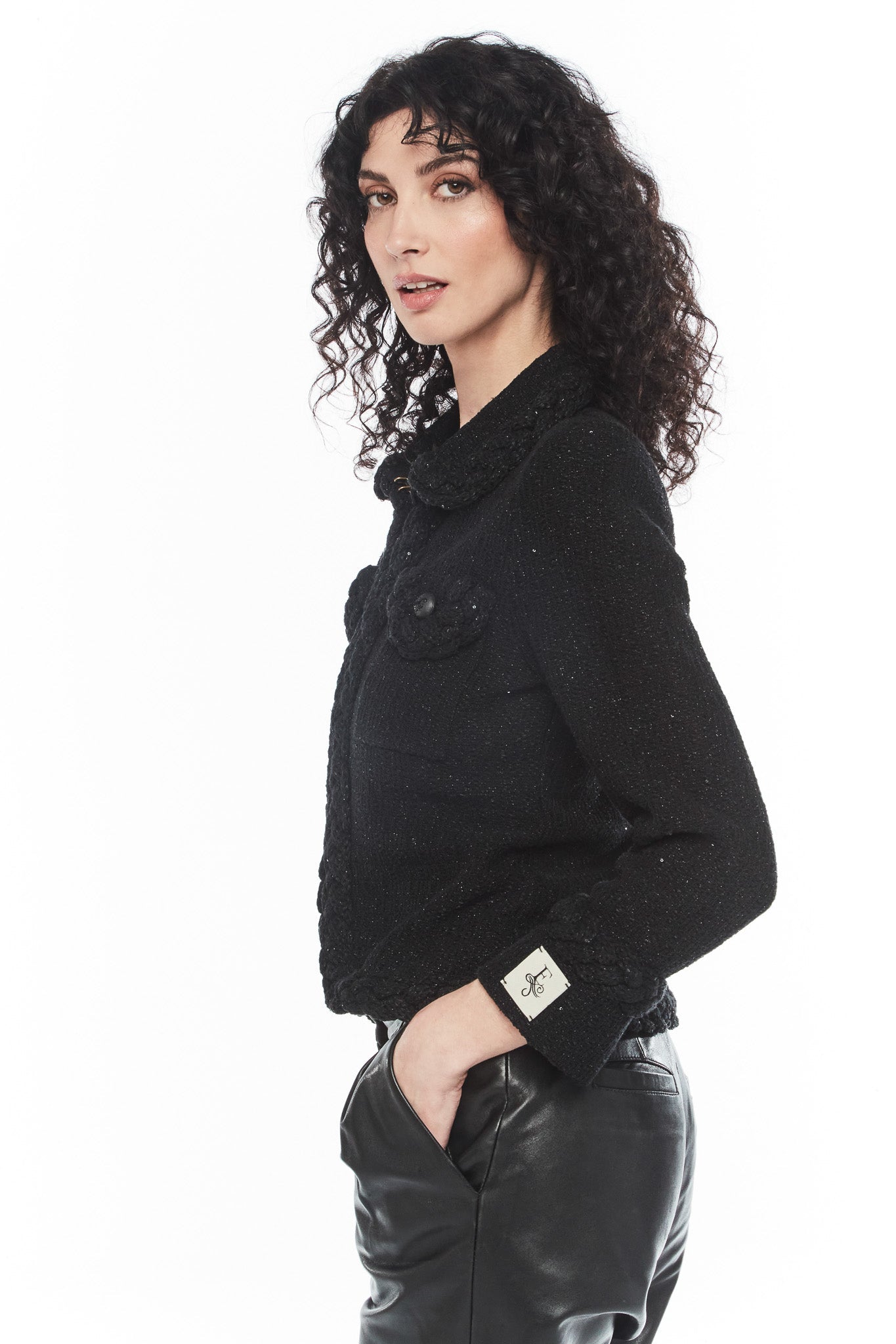 CHAQUETA NEGRA TWEED HANNAH - THE EXTREME COLLECTION