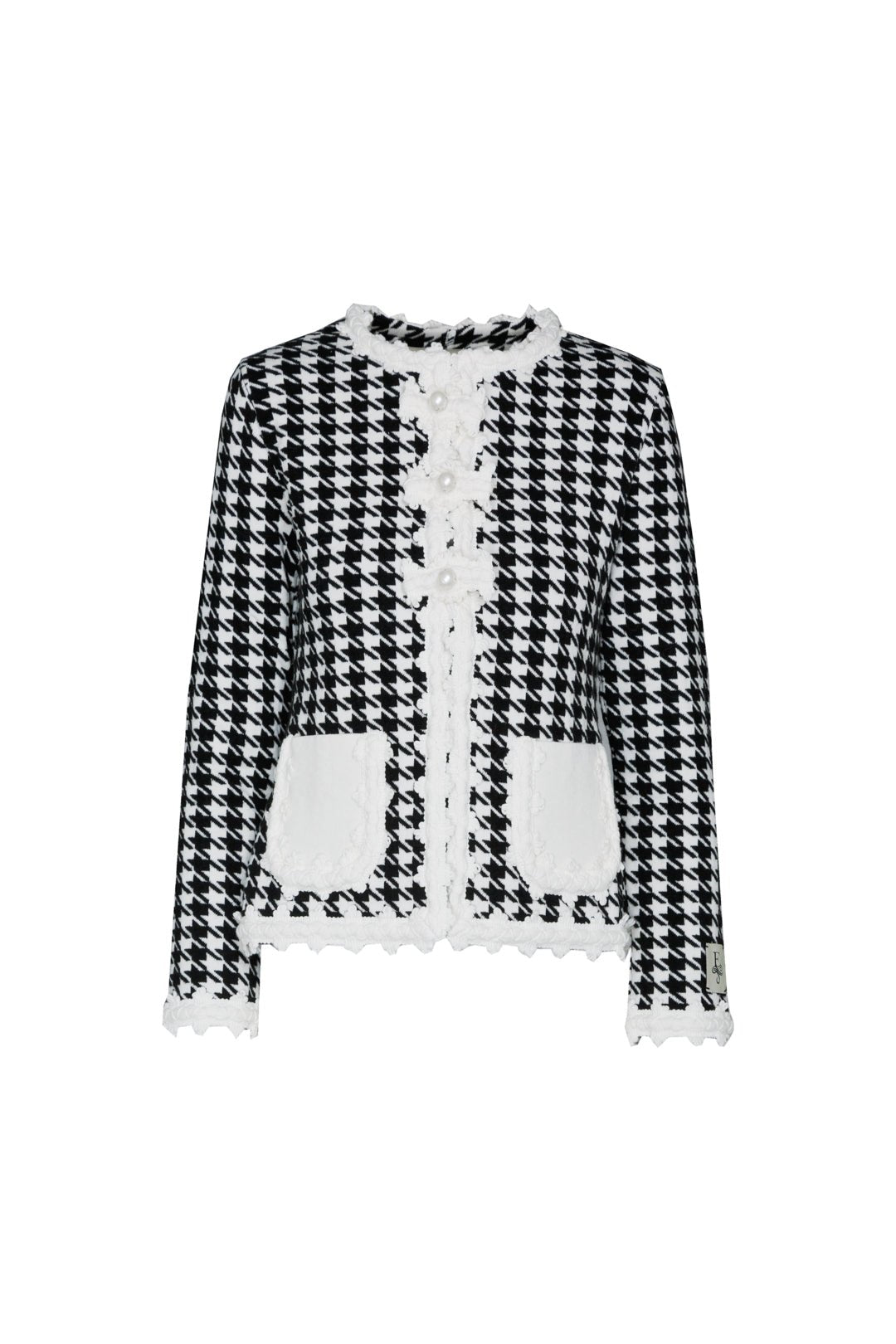 CHAQUETA PATA DE GALLO MARFIL GENEVA - THE EXTREME COLLECTION
