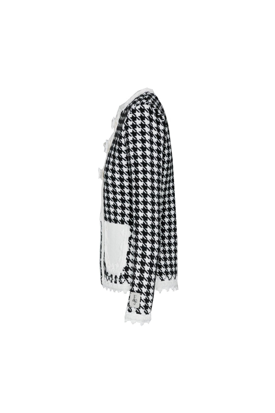 CHAQUETA PATA DE GALLO MARFIL GENEVA - THE EXTREME COLLECTION