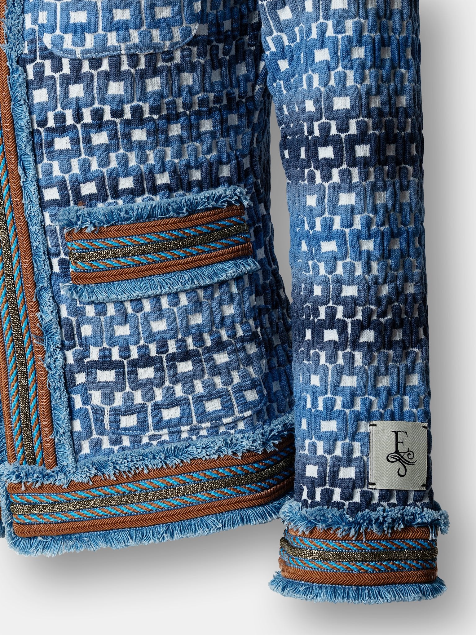 Chaqueta punto texturizada azul Tedy - Edición Limitada - THE EXTREME COLLECTION