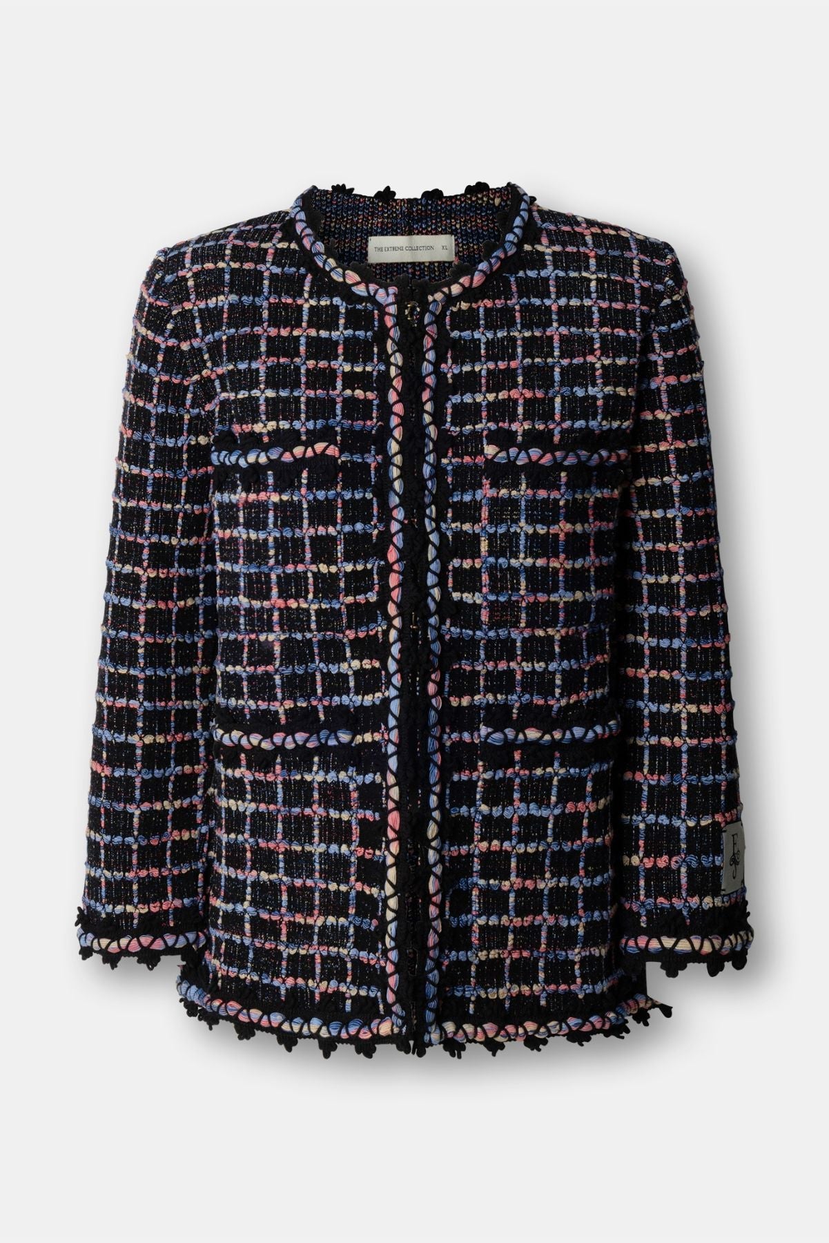 Chaqueta de lujo con corte sastre en punto oscuro para mujer modelo Hunter.