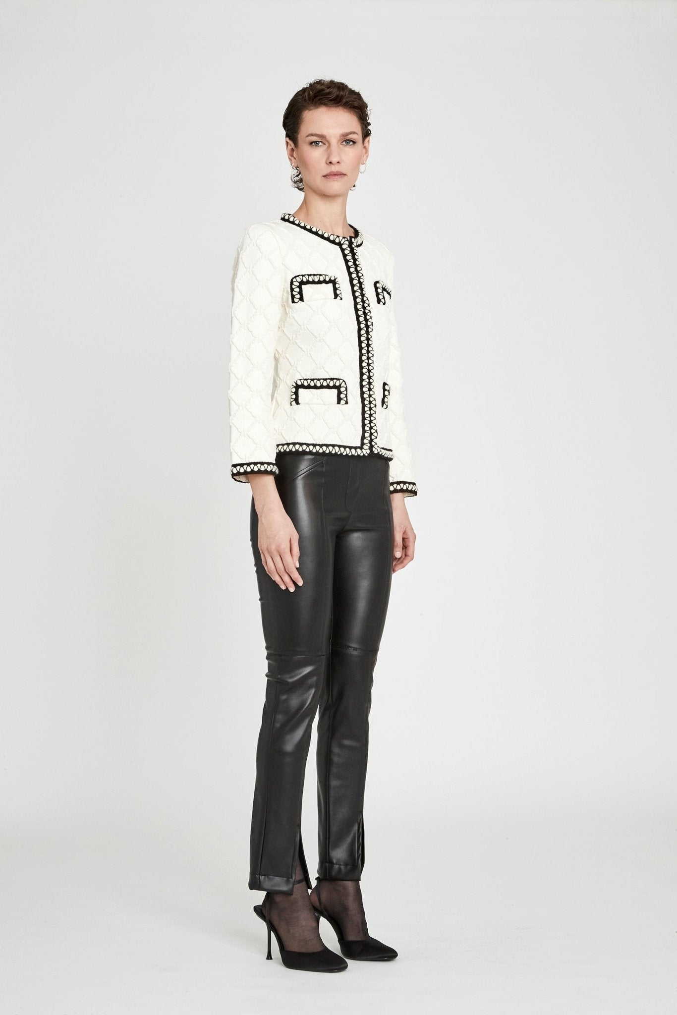 CHAQUETA TWEED BLANCA GAJA - THE EXTREME COLLECTION
