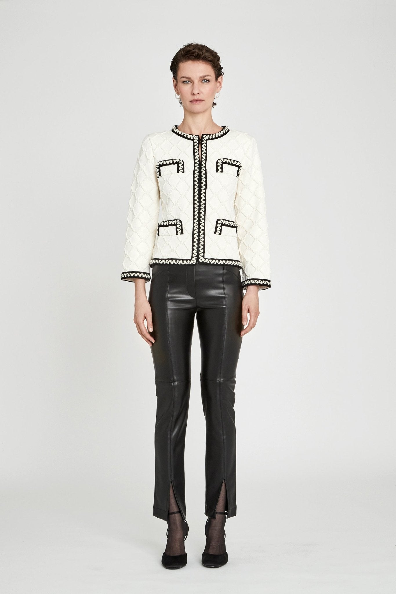 CHAQUETA TWEED BLANCA GAJA - THE EXTREME COLLECTION