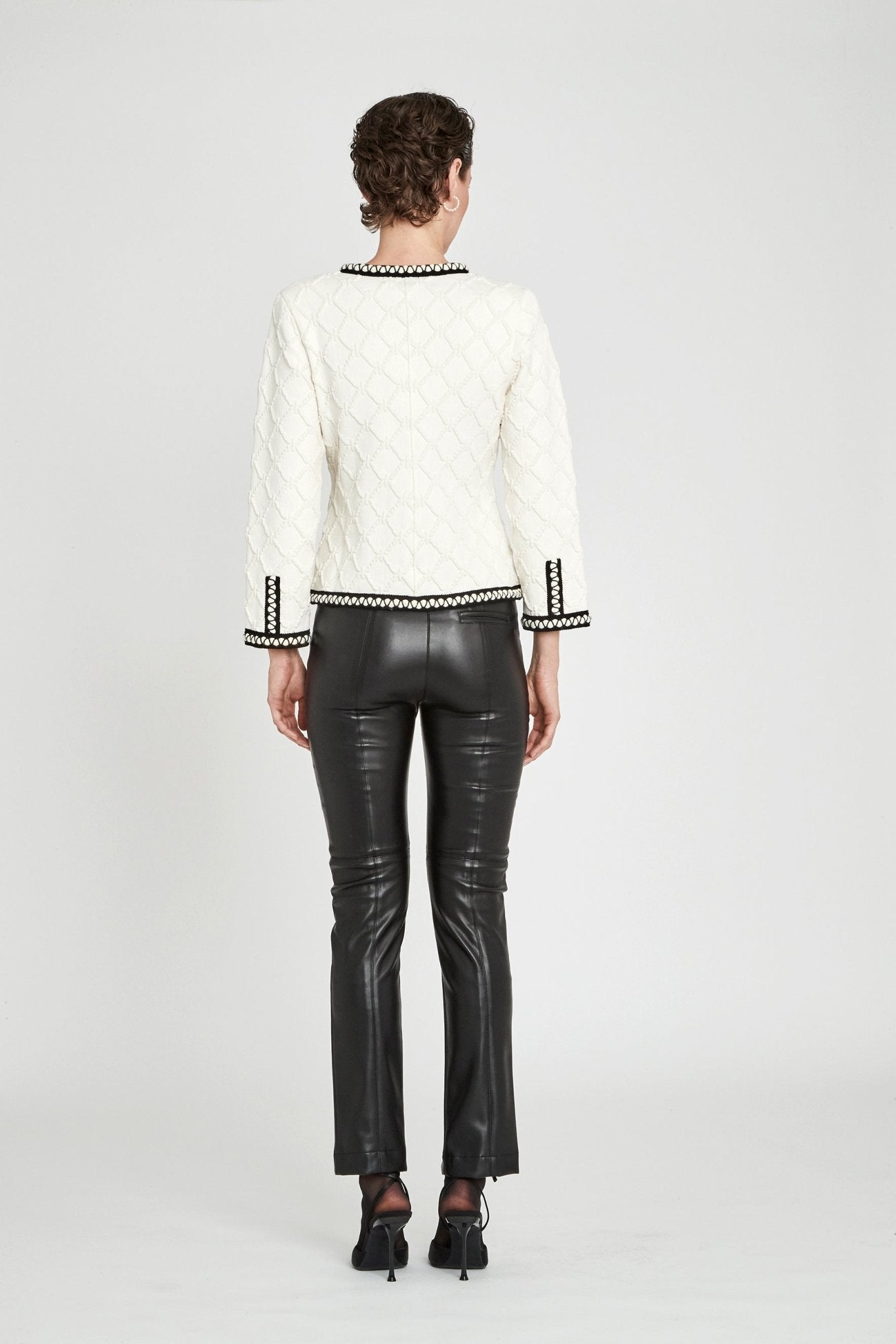 CHAQUETA TWEED BLANCA GAJA - THE EXTREME COLLECTION