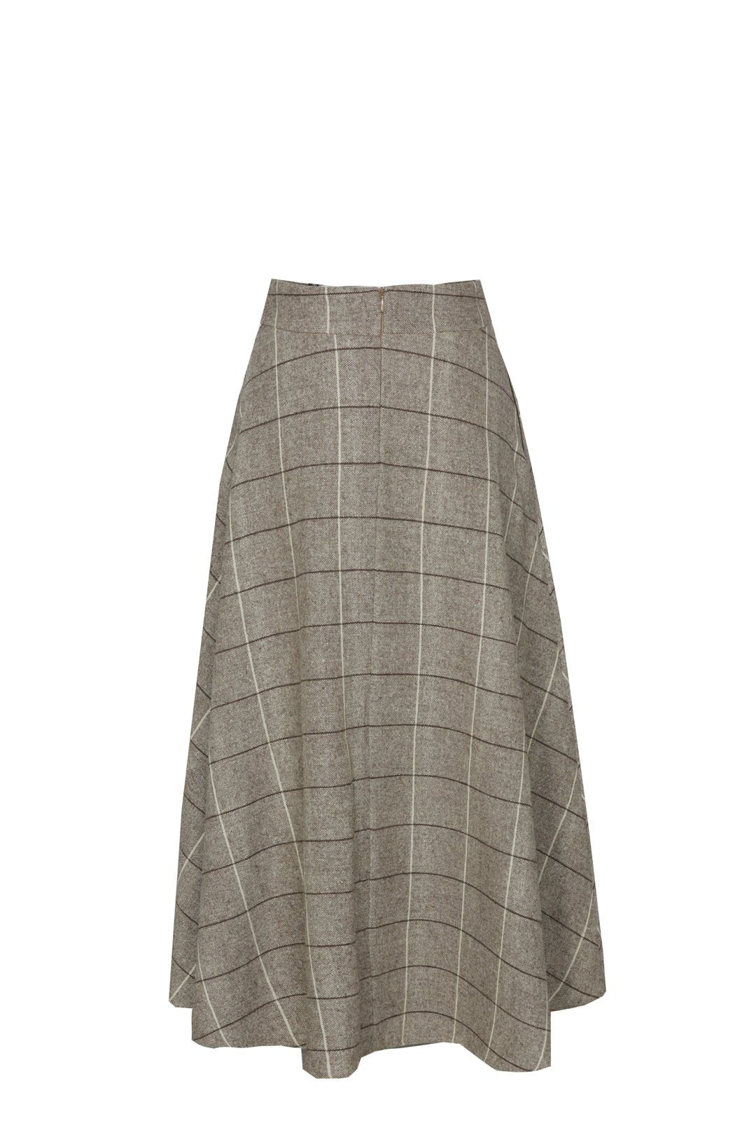 FALDA MIDI CUADROS PIEDRA PETRA 03 - THE EXTREME COLLECTION