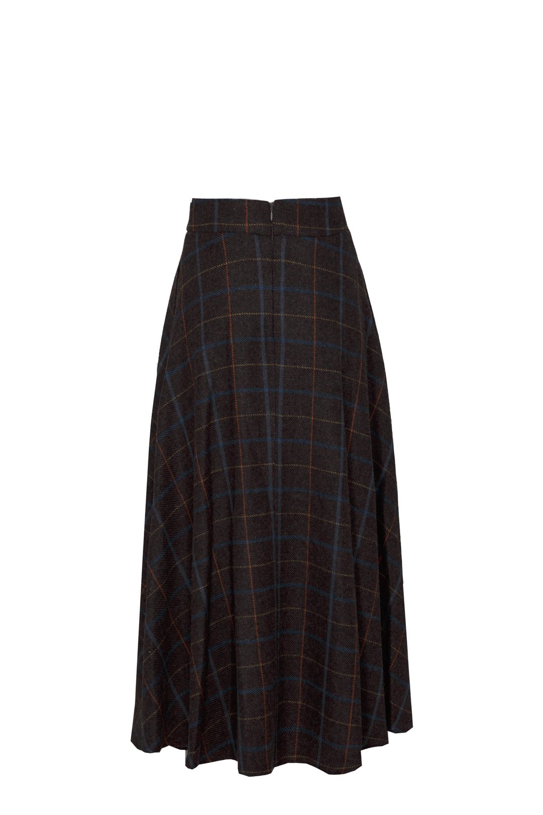 FALDA MIDI CUADROS ZAFIRO PETRA 02 - THE EXTREME COLLECTION